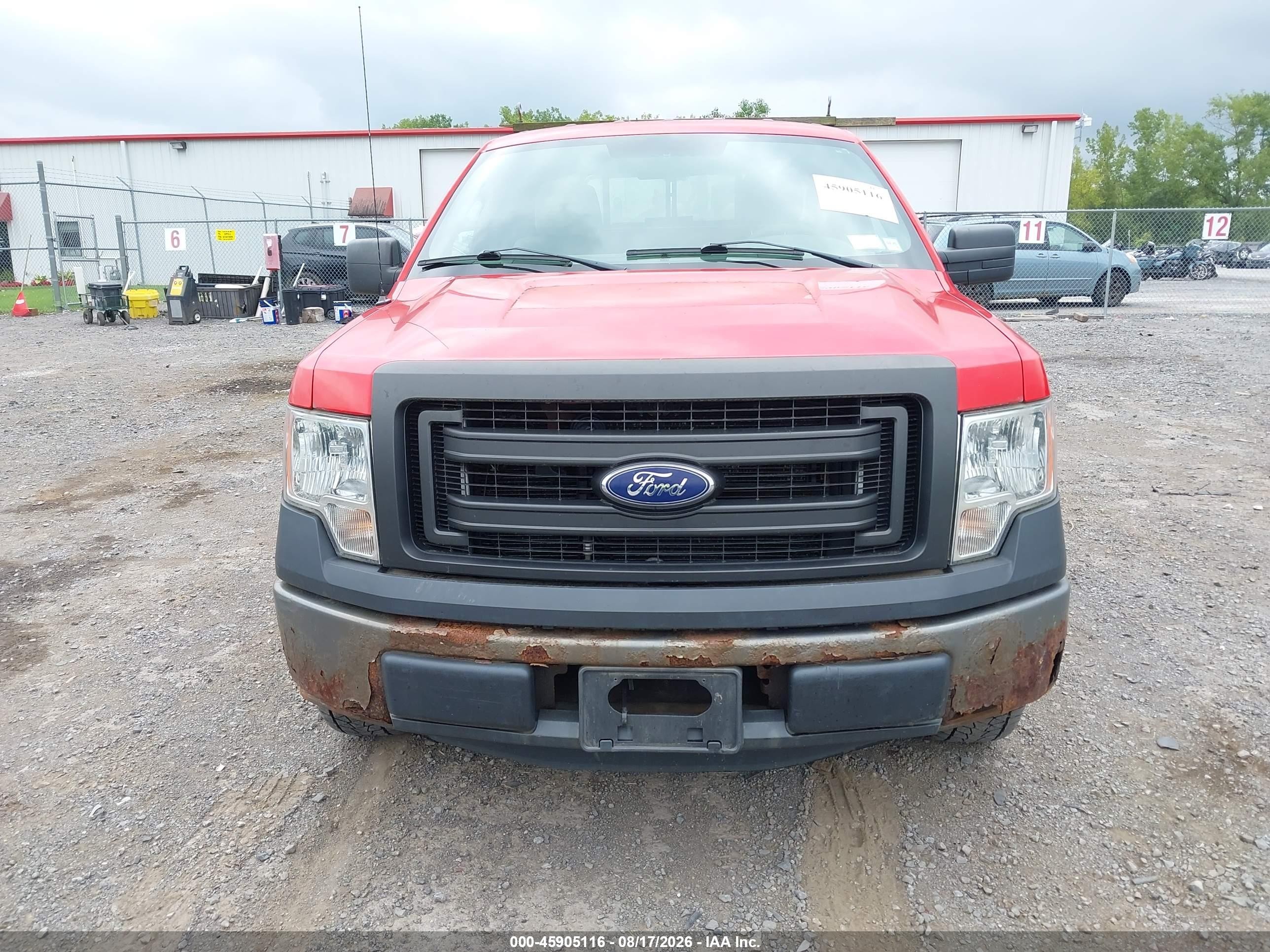 2013 Ford F-150 Xl W/hd Payload Pkg Red vin: 1FTPF1CF8DKE57412