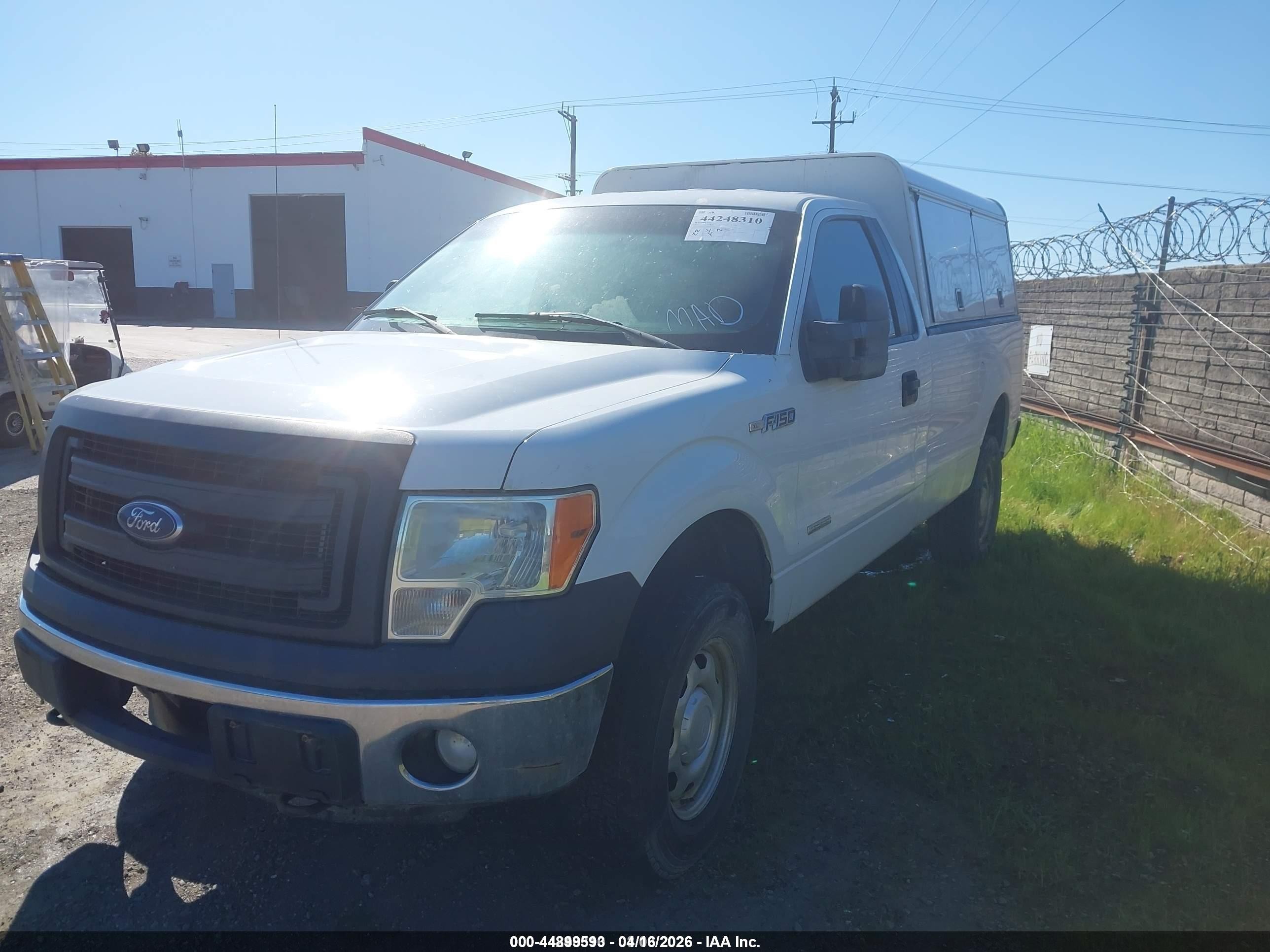 2013 Ford F-150 Xl White vin: 1FTPF1ET7DKD91356