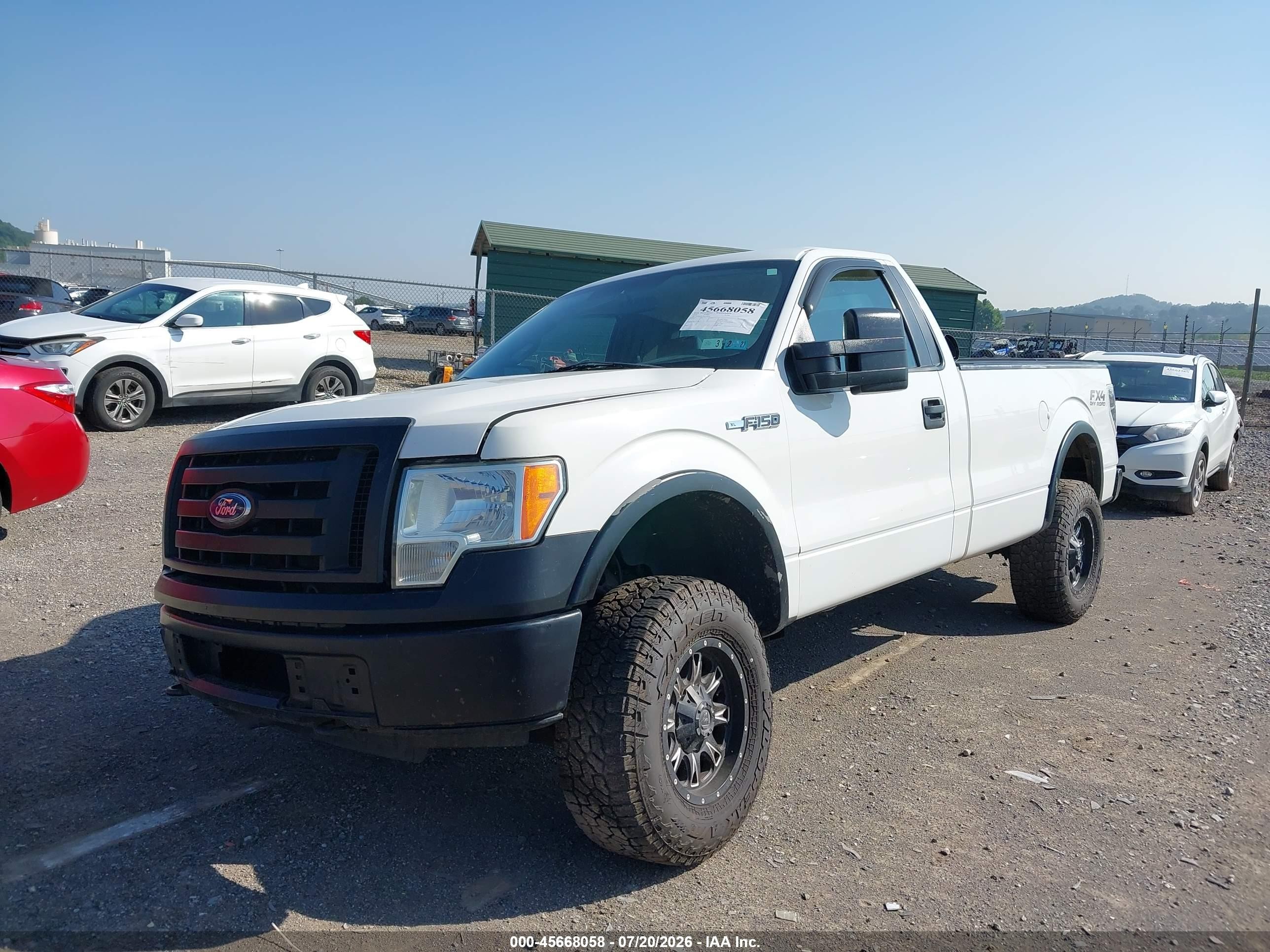 2010 Ford F-150 Xl/xl W/mid-box Prep/xlt/xlt W/mid-box Prep White vin: 1FTPF1EV2AKA89938