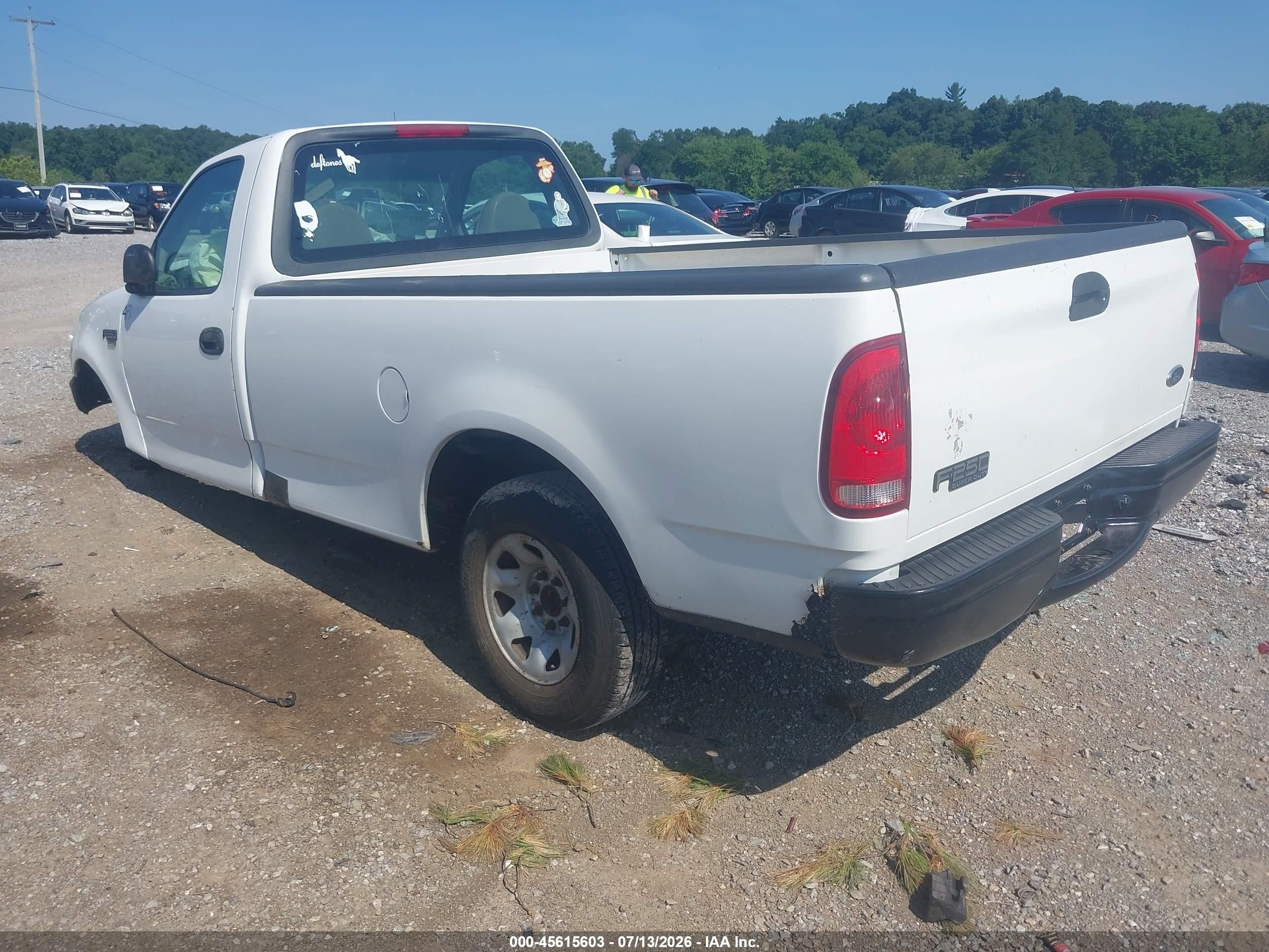 1999 Ford F-250 Lariat/work Series/xl/xlt White vin: 1FTPF27W4XNA73422