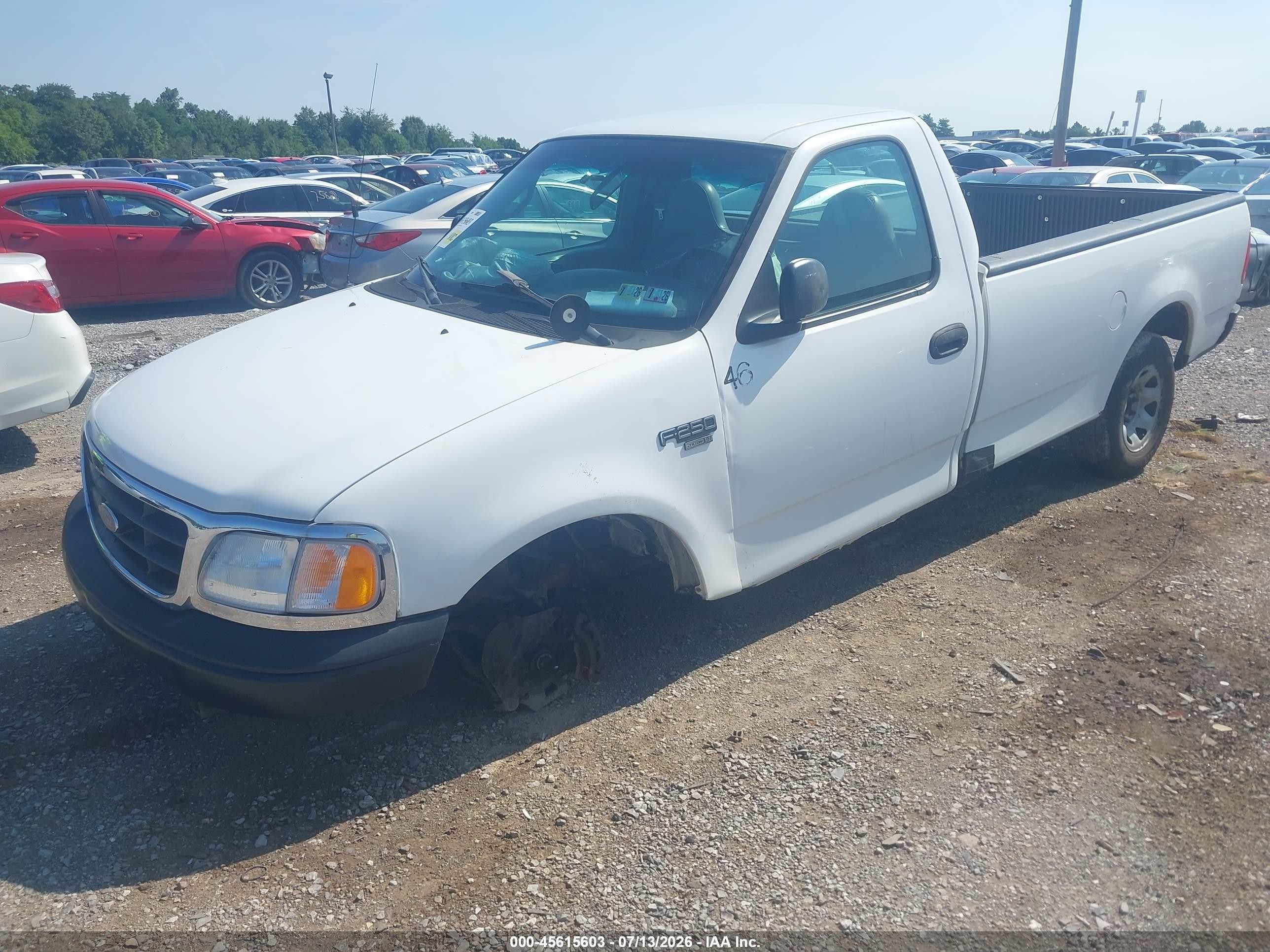 1999 Ford F-250 Lariat/work Series/xl/xlt White vin: 1FTPF27W4XNA73422