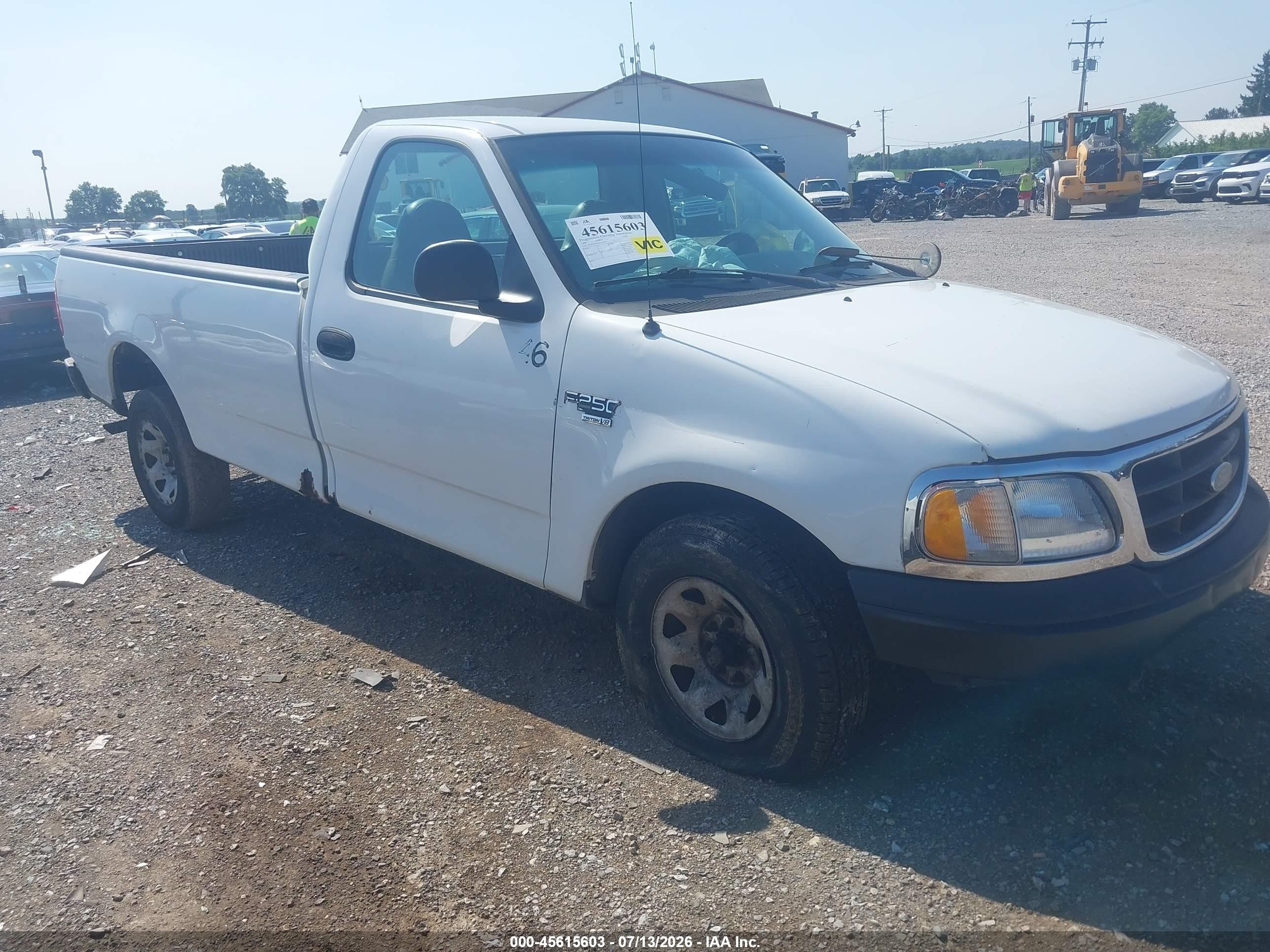 1999 Ford F-250 Lariat/work Series/xl/xlt White vin: 1FTPF27W4XNA73422