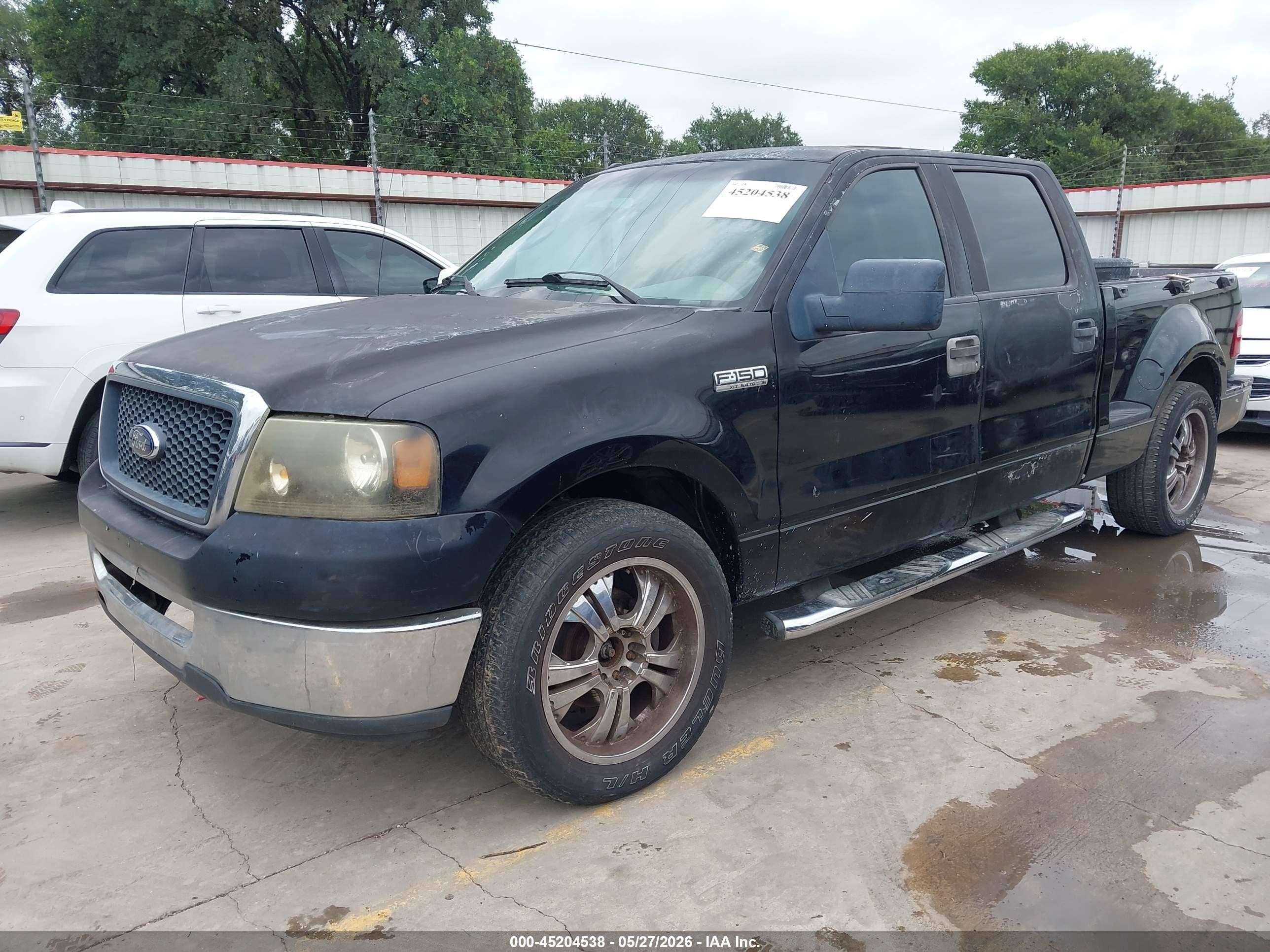 2006 Ford F-150 Xlt Black vin: 1FTPW02586KC68636