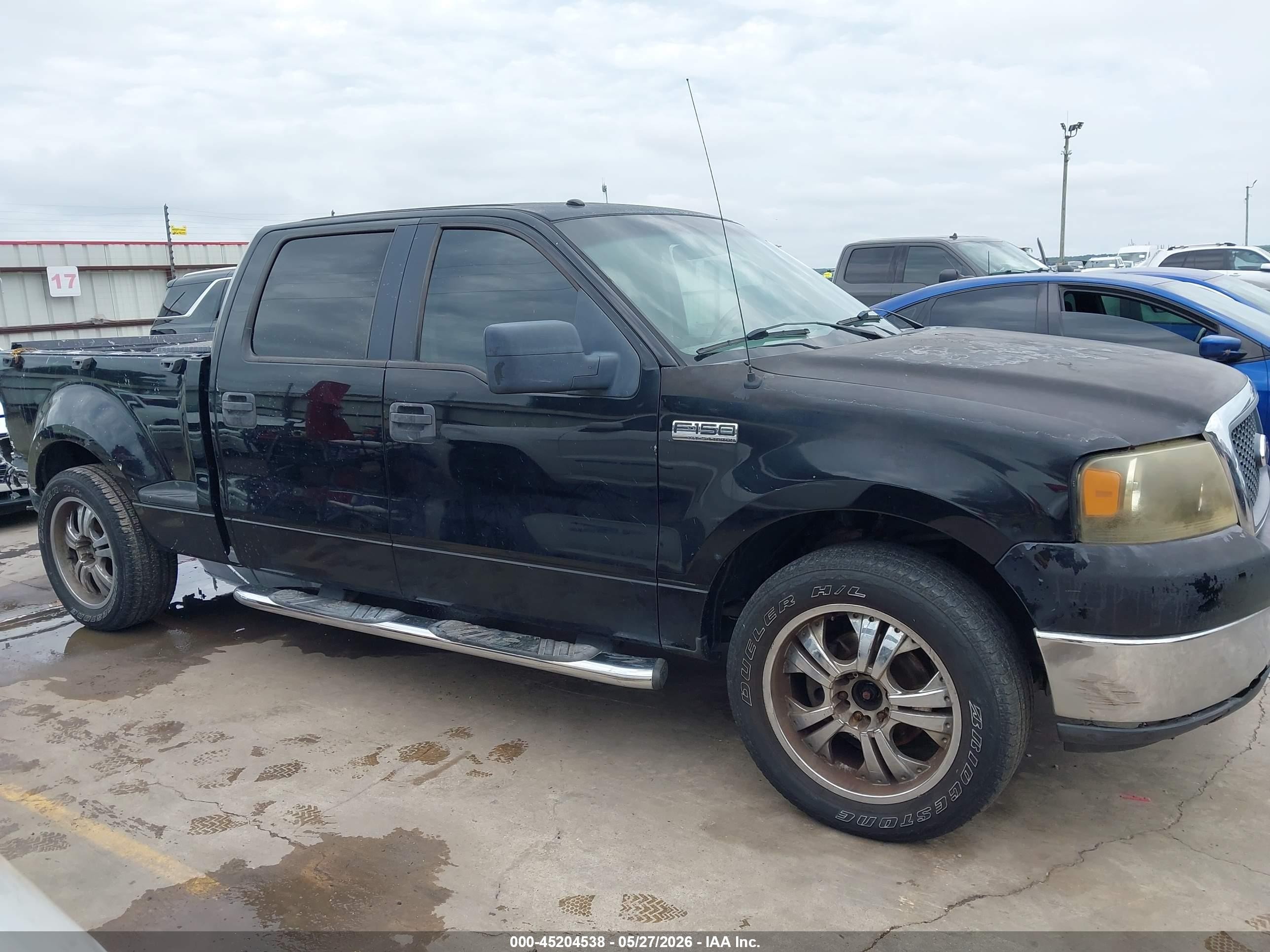 2006 Ford F-150 Xlt Black vin: 1FTPW02586KC68636