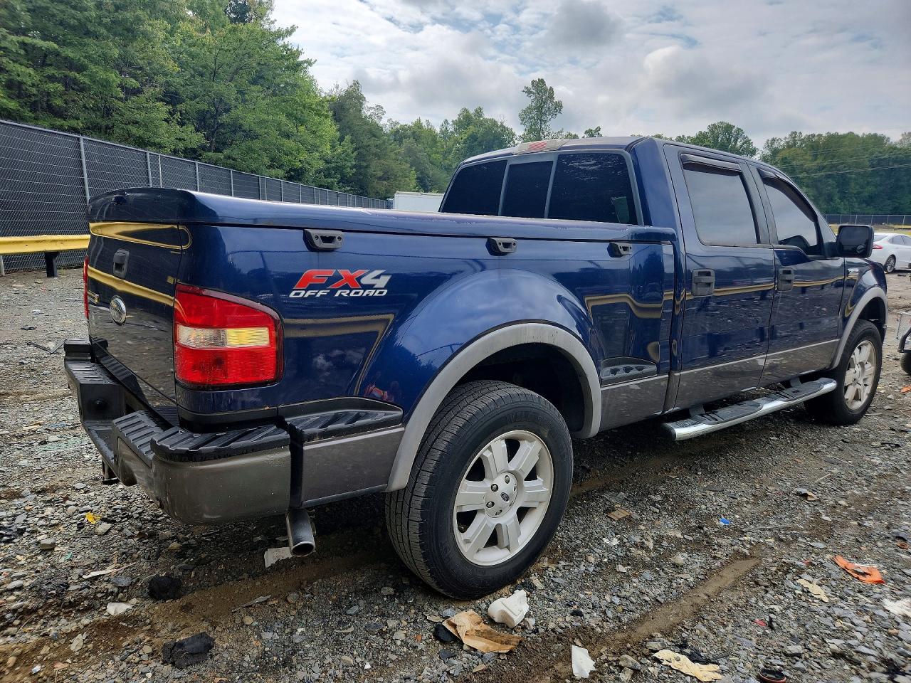 2007 Ford F150 Supercrew Blue vin: 1FTPW04527KB72645