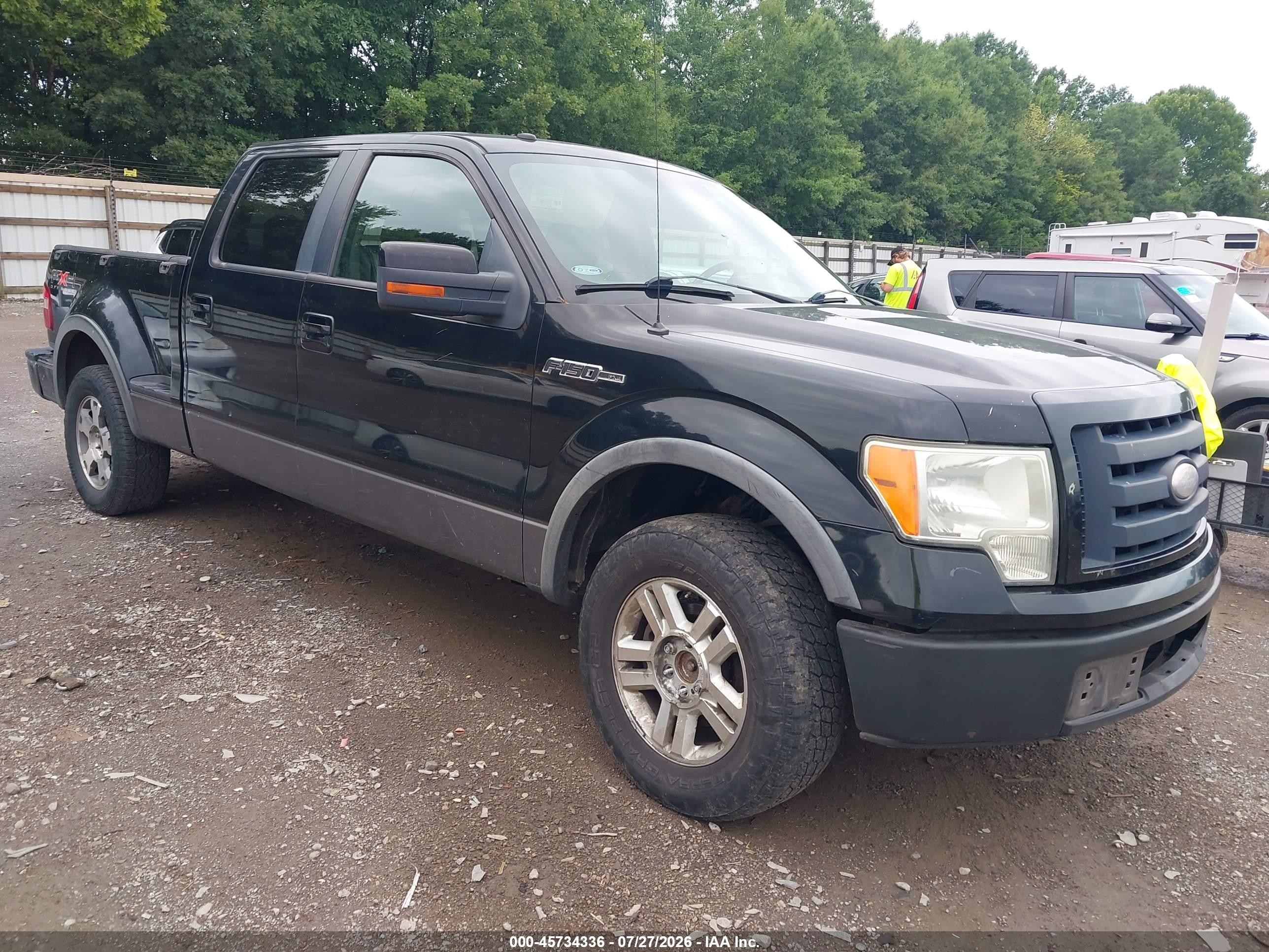 2009 Ford F-150 Fx4/xlt Black vin: 1FTPW04V49KA89057