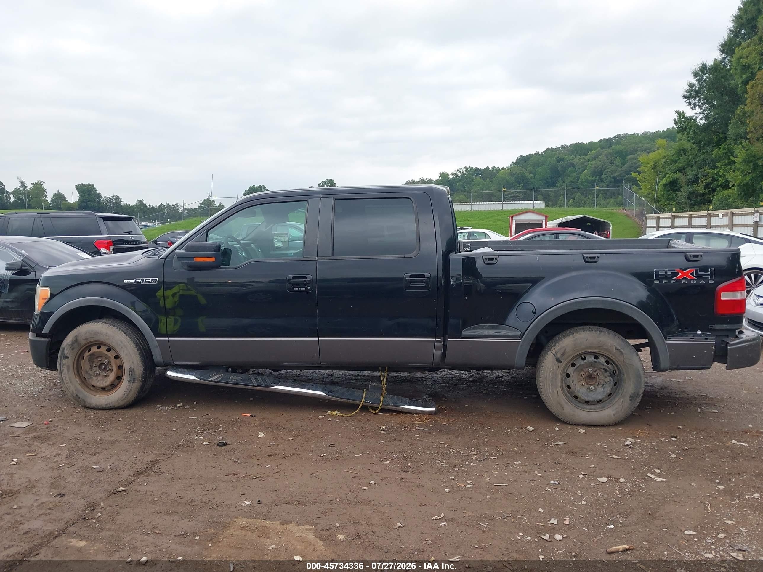 2009 Ford F-150 Fx4/xlt Black vin: 1FTPW04V49KA89057