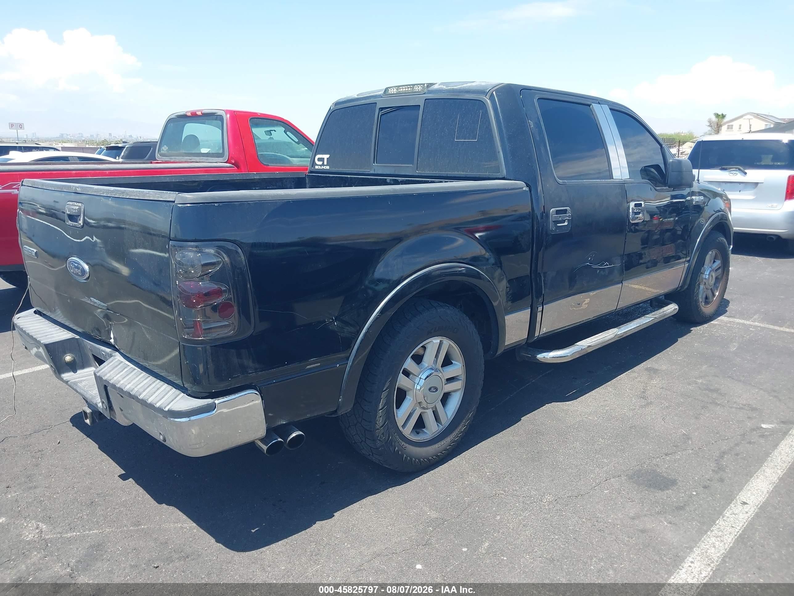 2004 Ford F-150 Lariat/xlt Black vin: 1FTPW12504KC04819