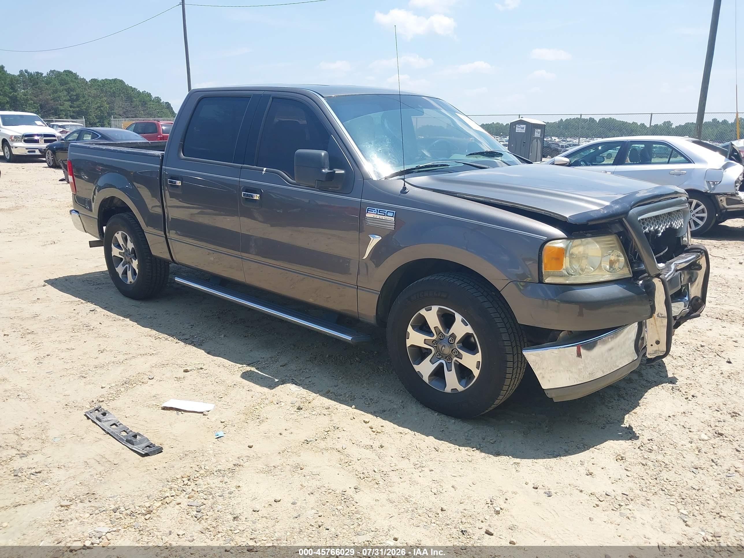 2004 Ford F-150 Lariat/xlt Gray vin: 1FTPW12504KD71794