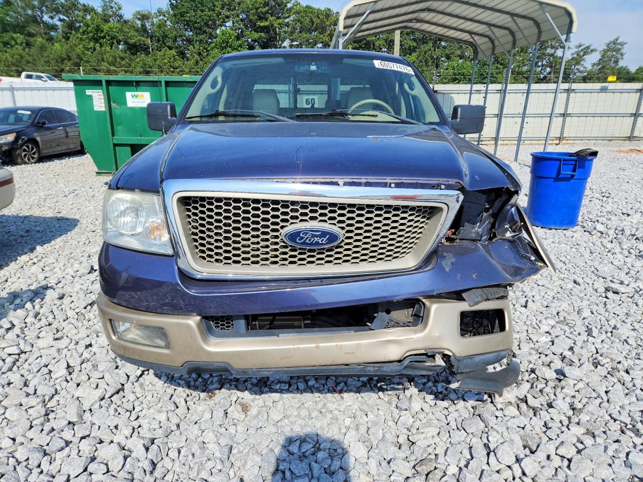 2004 Ford F150 Supercrew Blue vin: 1FTPW12504KD76736