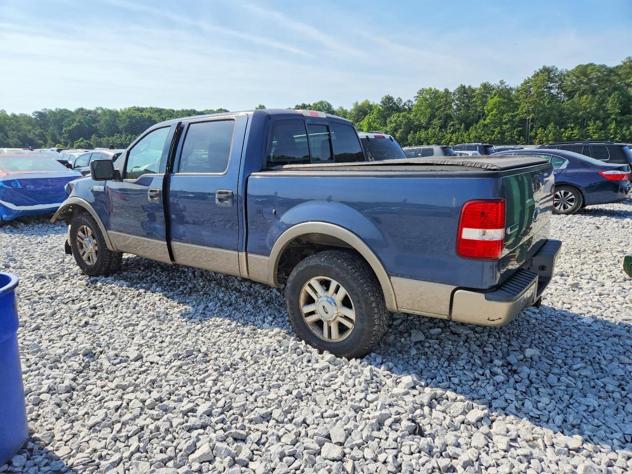 2004 Ford F150 Supercrew Blue vin: 1FTPW12504KD76736