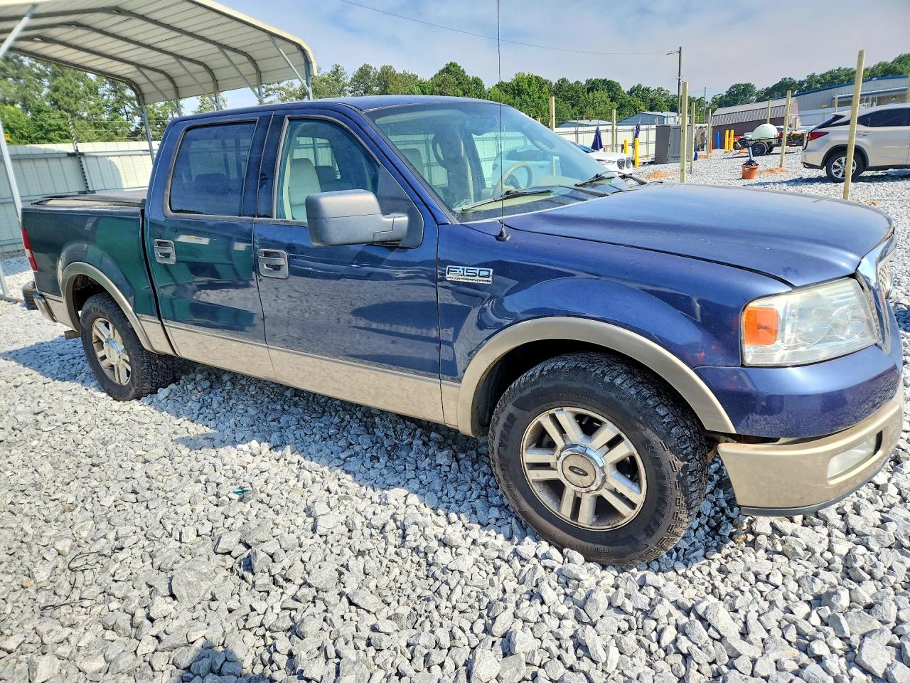 2004 Ford F150 Supercrew Blue vin: 1FTPW12504KD76736