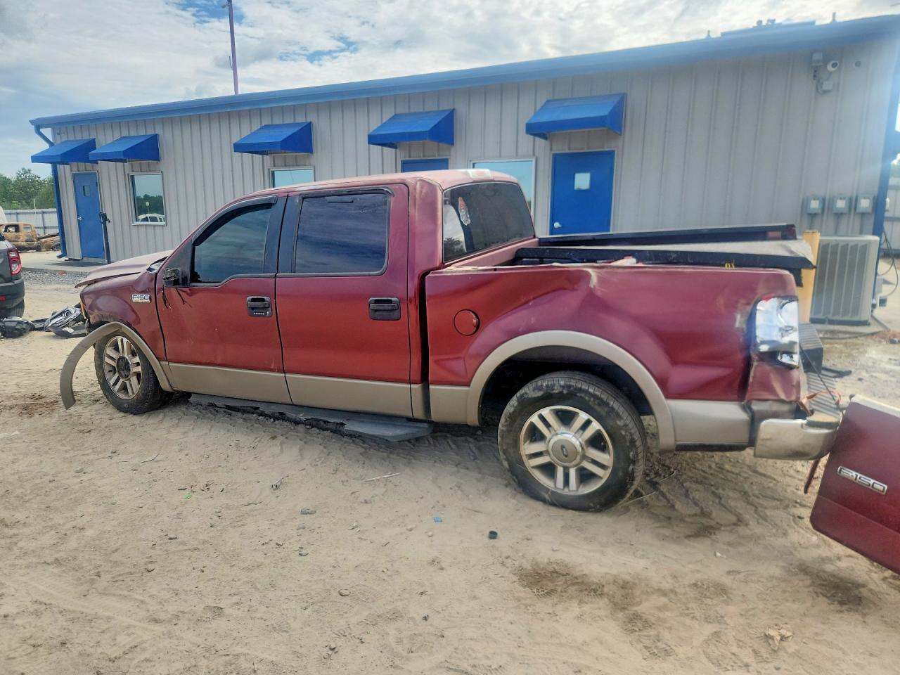 2005 Ford F150 Supercrew Burgundy vin: 1FTPW12505FA43589