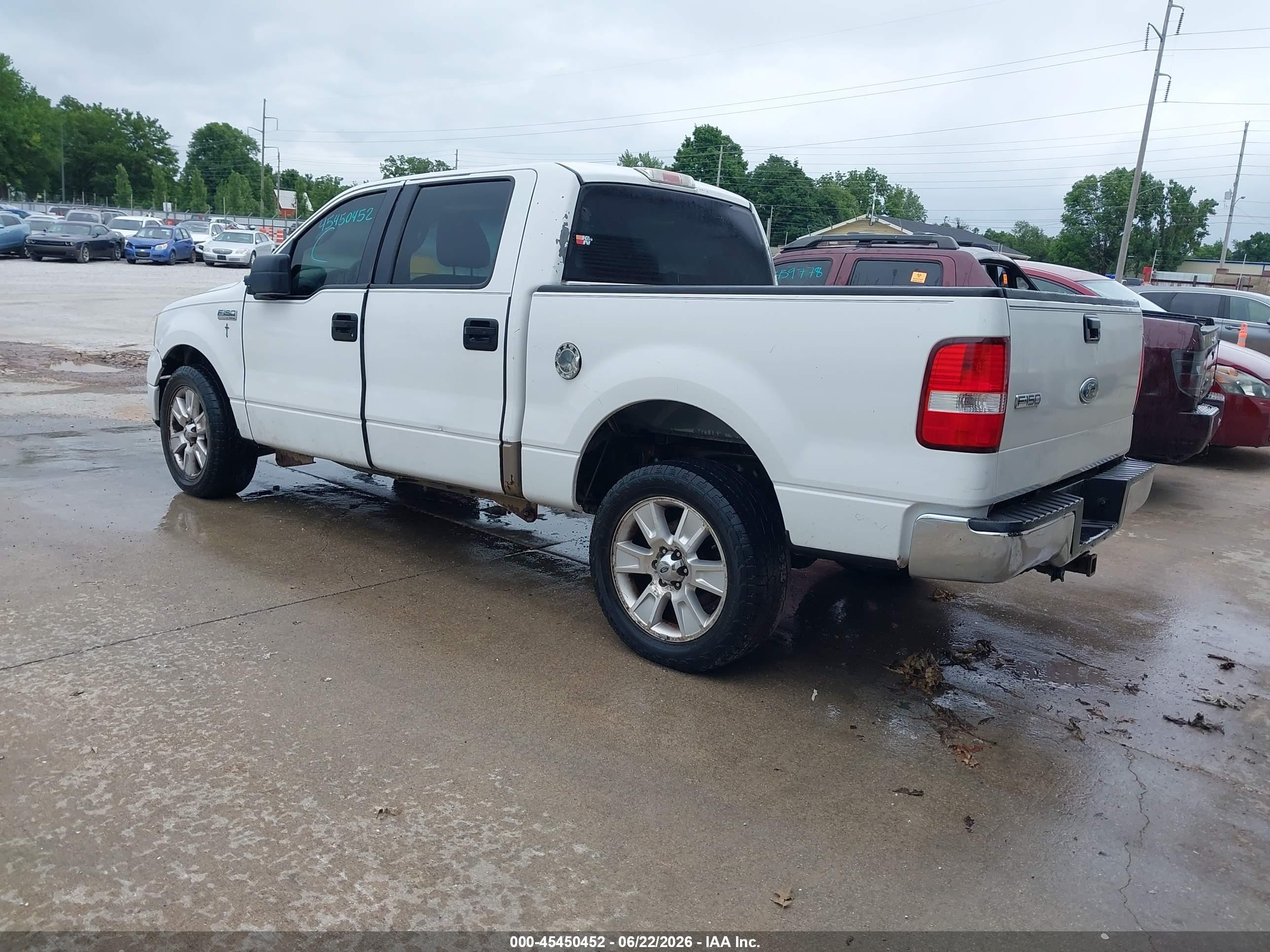 2005 Ford F-150 Lariat/xlt White vin: 1FTPW12505FA64944