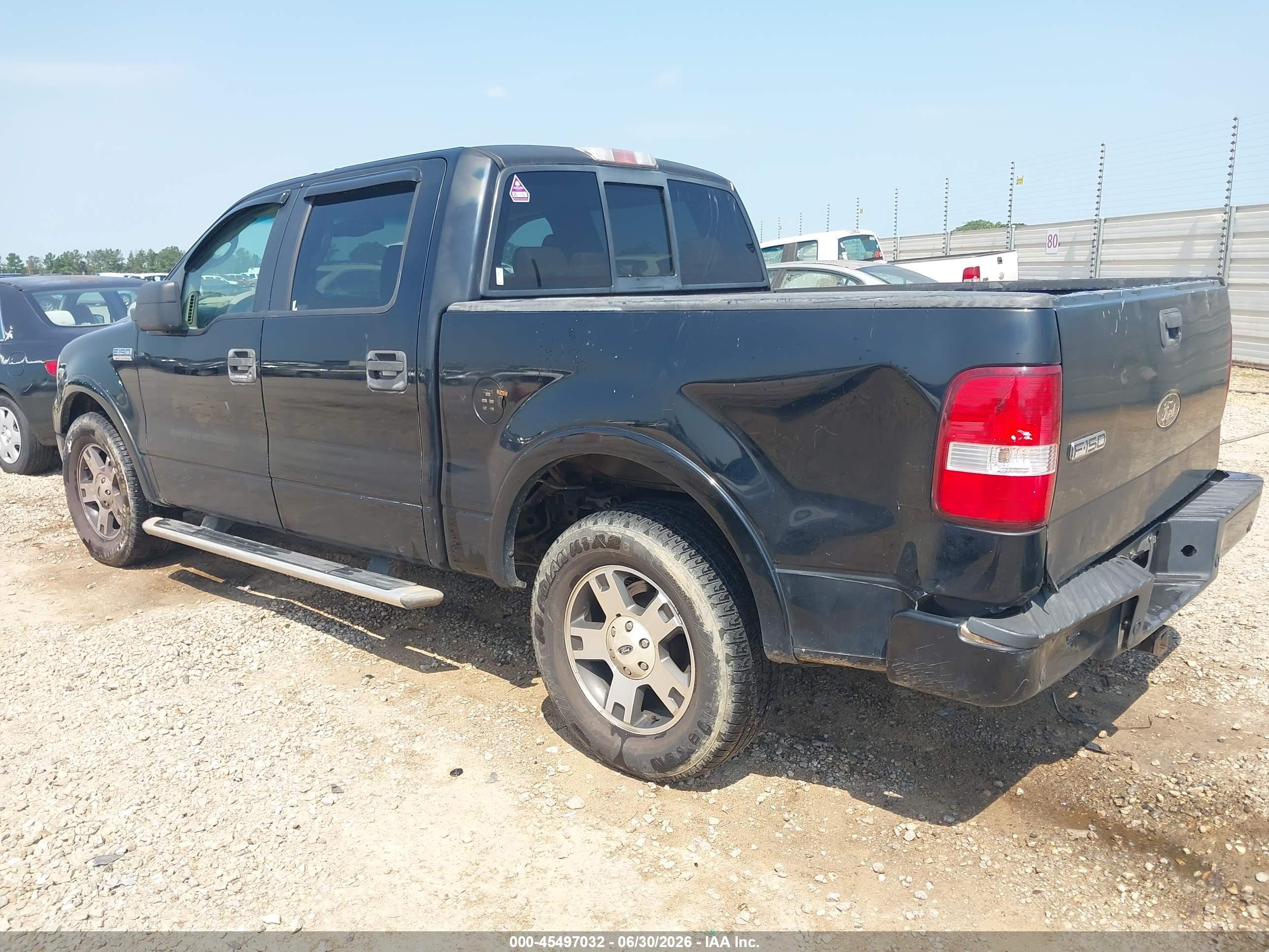 2005 Ford F-150 Lariat/xlt Black vin: 1FTPW12505FA65446