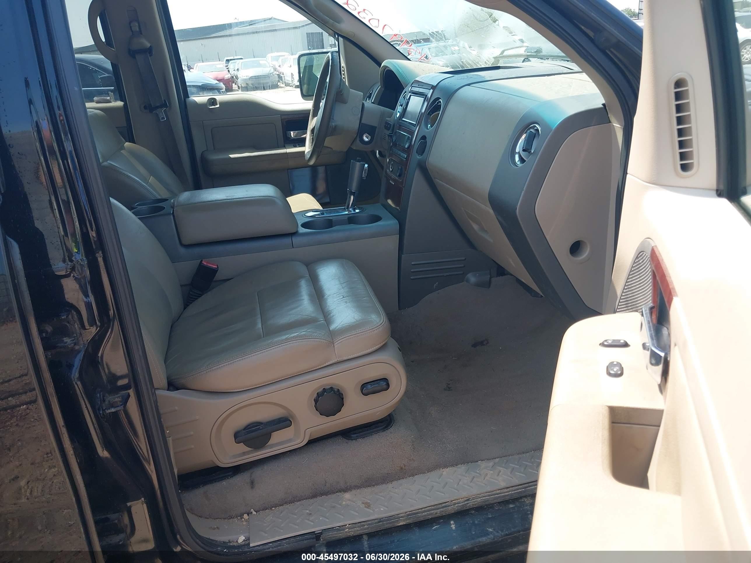2005 Ford F-150 Lariat/xlt Black vin: 1FTPW12505FA65446