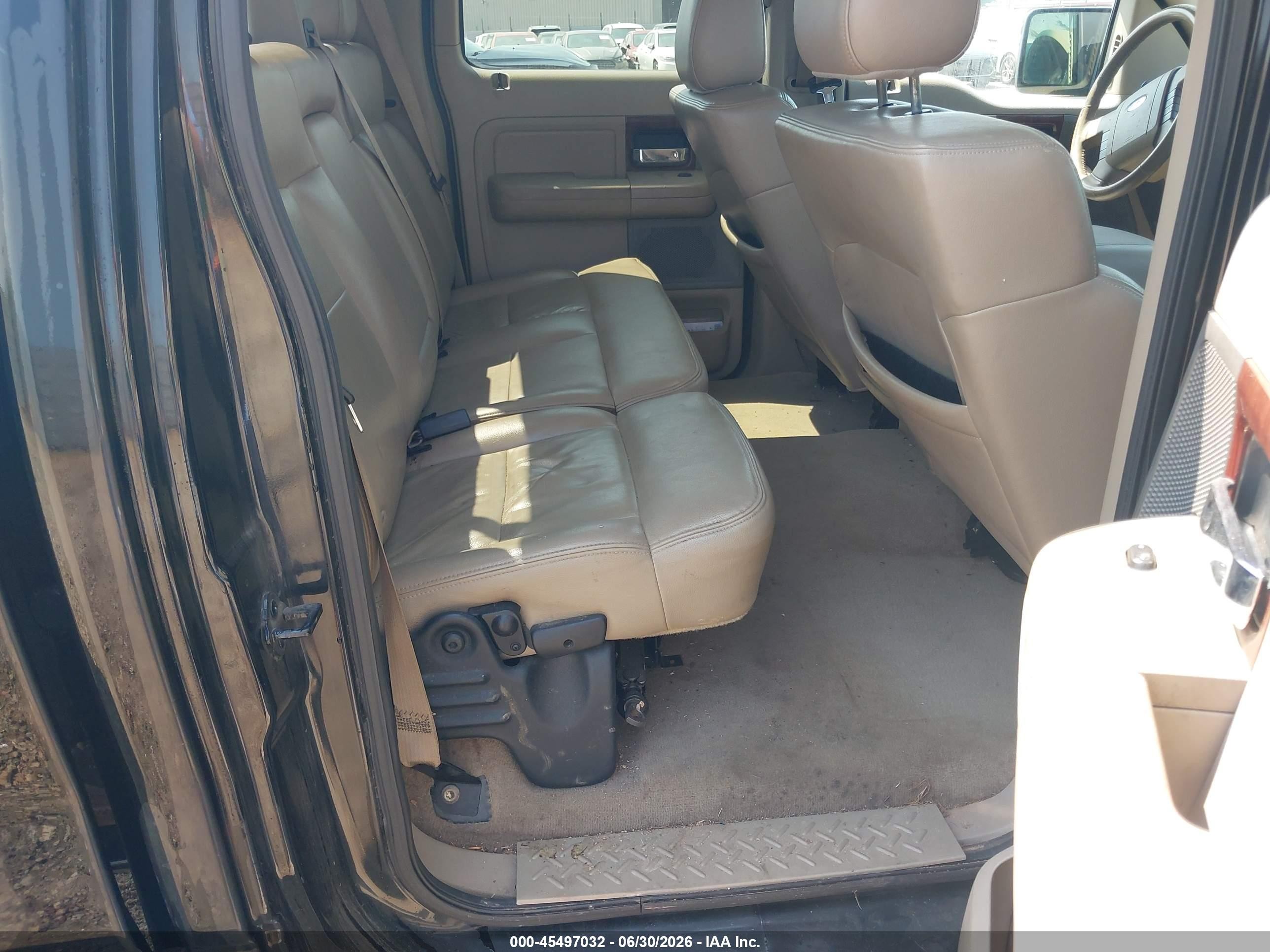 2005 Ford F-150 Lariat/xlt Black vin: 1FTPW12505FA65446