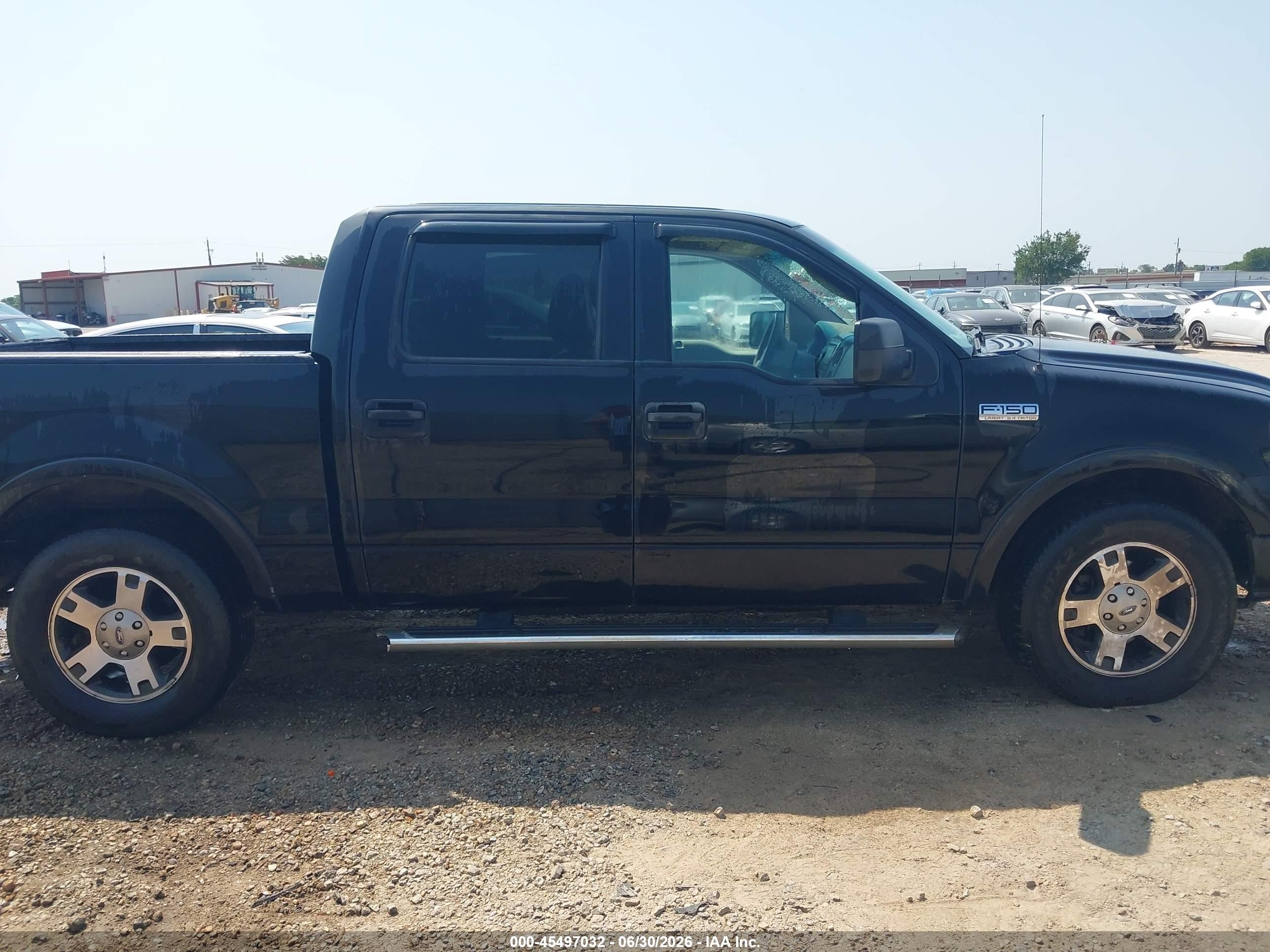 2005 Ford F-150 Lariat/xlt Black vin: 1FTPW12505FA65446