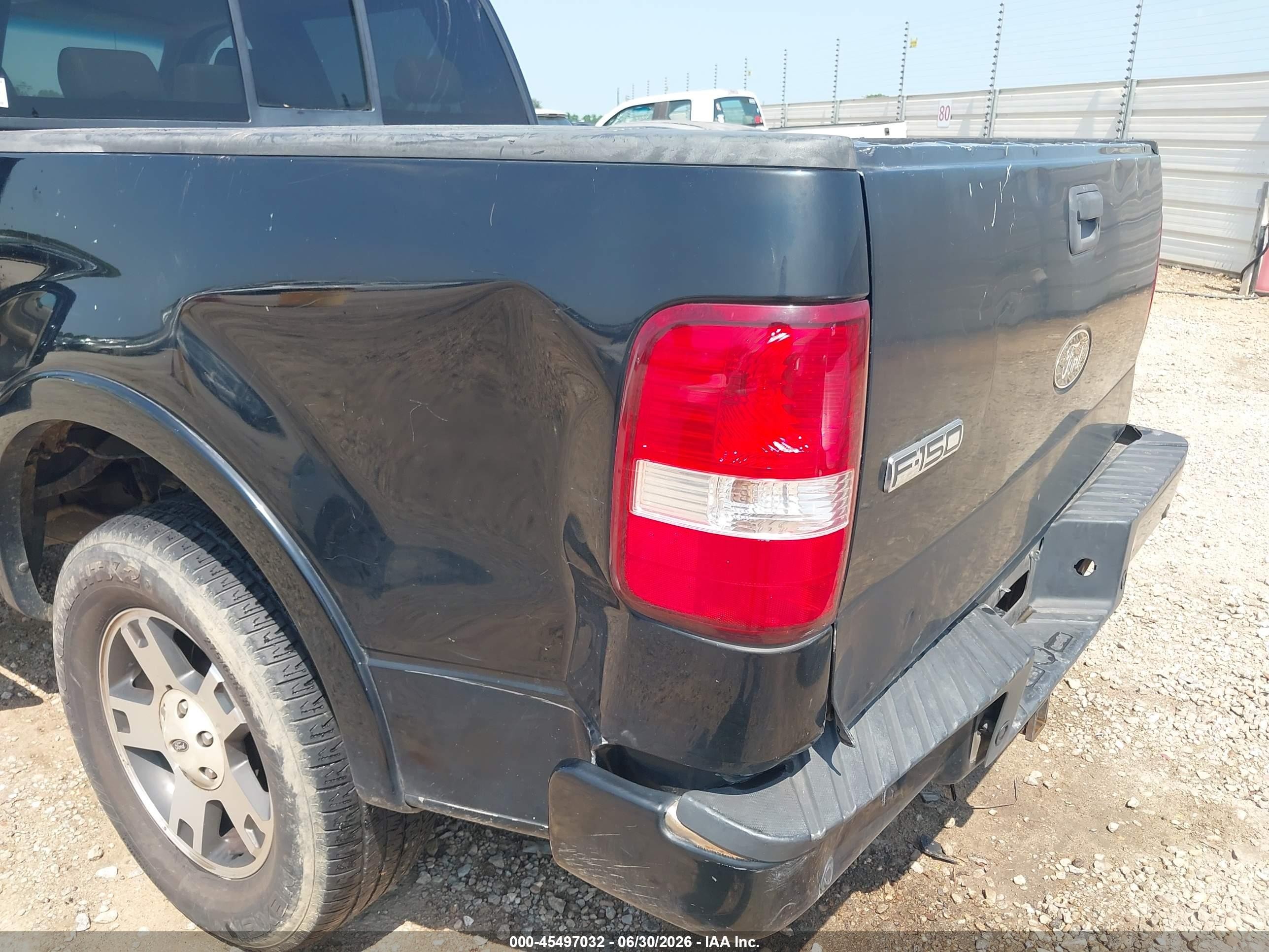 2005 Ford F-150 Lariat/xlt Black vin: 1FTPW12505FA65446
