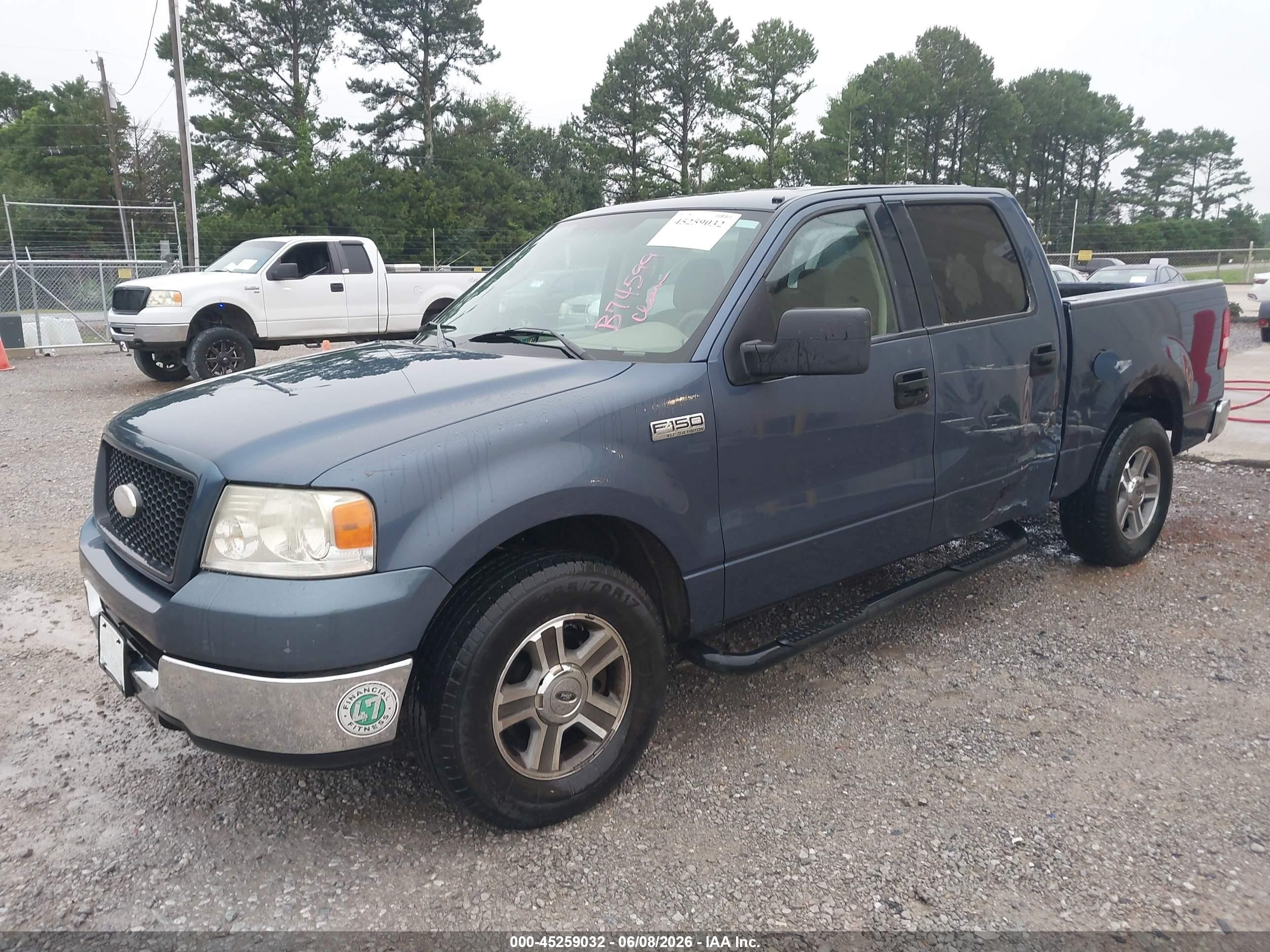 2005 Ford F-150 Lariat/xlt Blue vin: 1FTPW12505FB74599