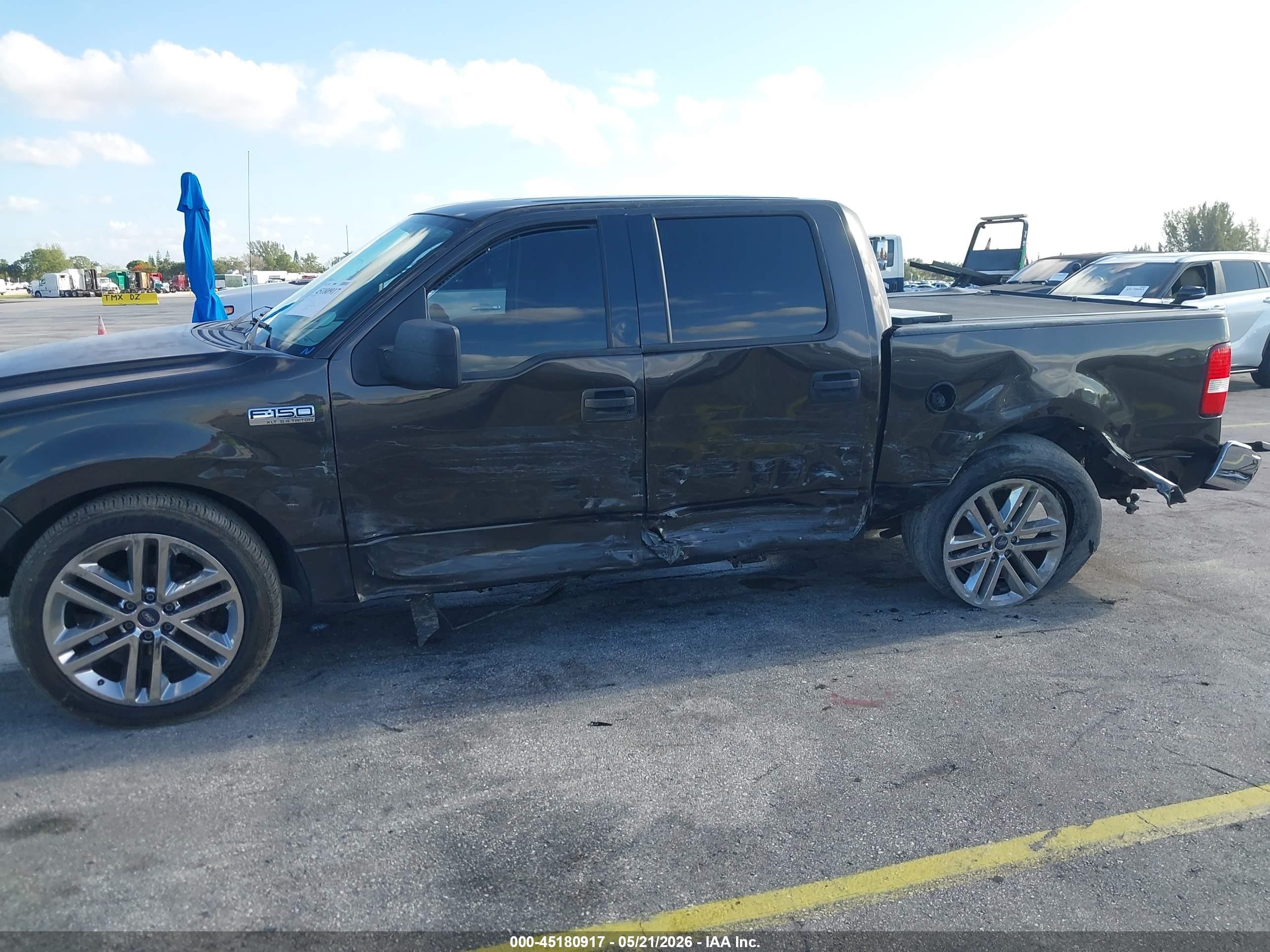 2005 Ford F-150 Lariat/xlt Brown vin: 1FTPW12505KD04646
