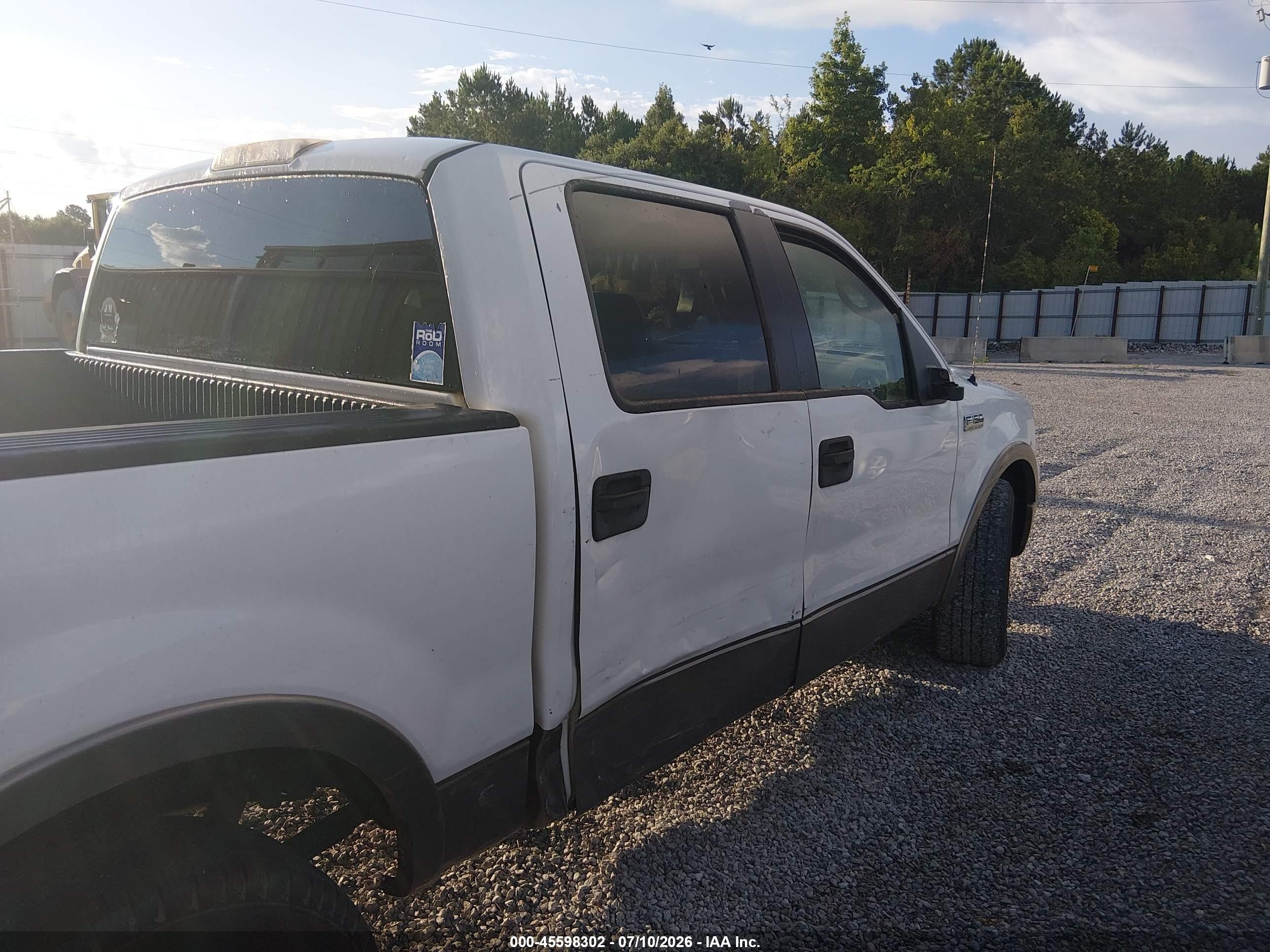 2005 Ford F-150 Lariat/xlt White vin: 1FTPW12505KD69285