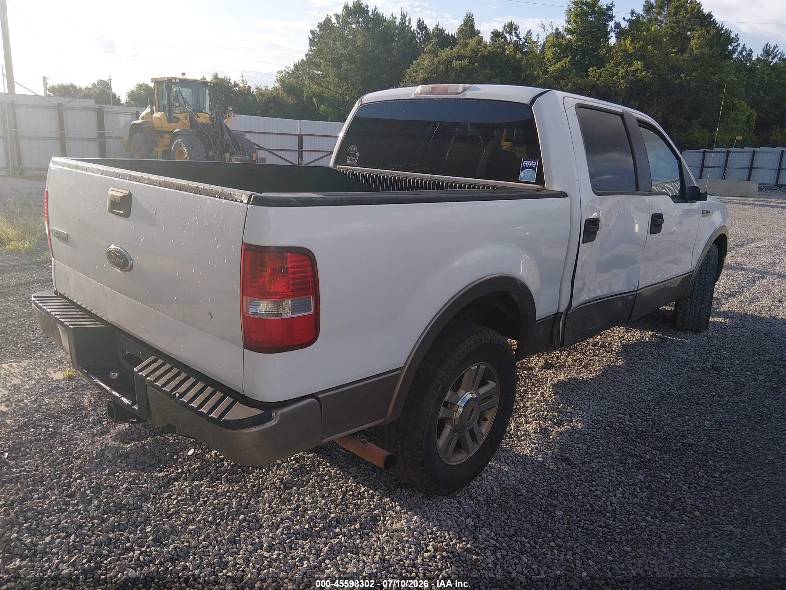 2005 Ford F-150 Lariat/xlt White vin: 1FTPW12505KD69285