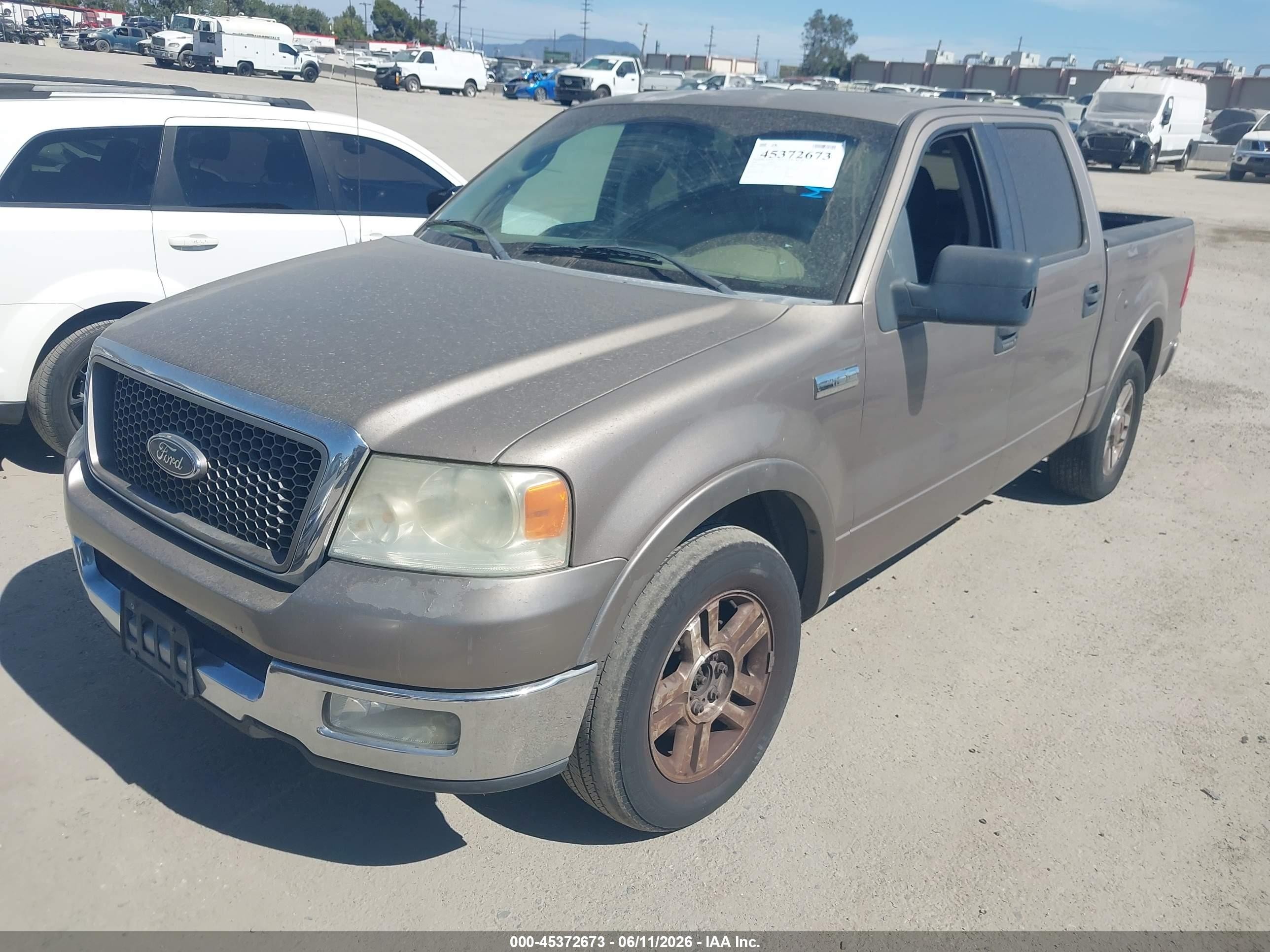 2005 Ford F-150 Lariat/xlt Brown vin: 1FTPW12505KD94719