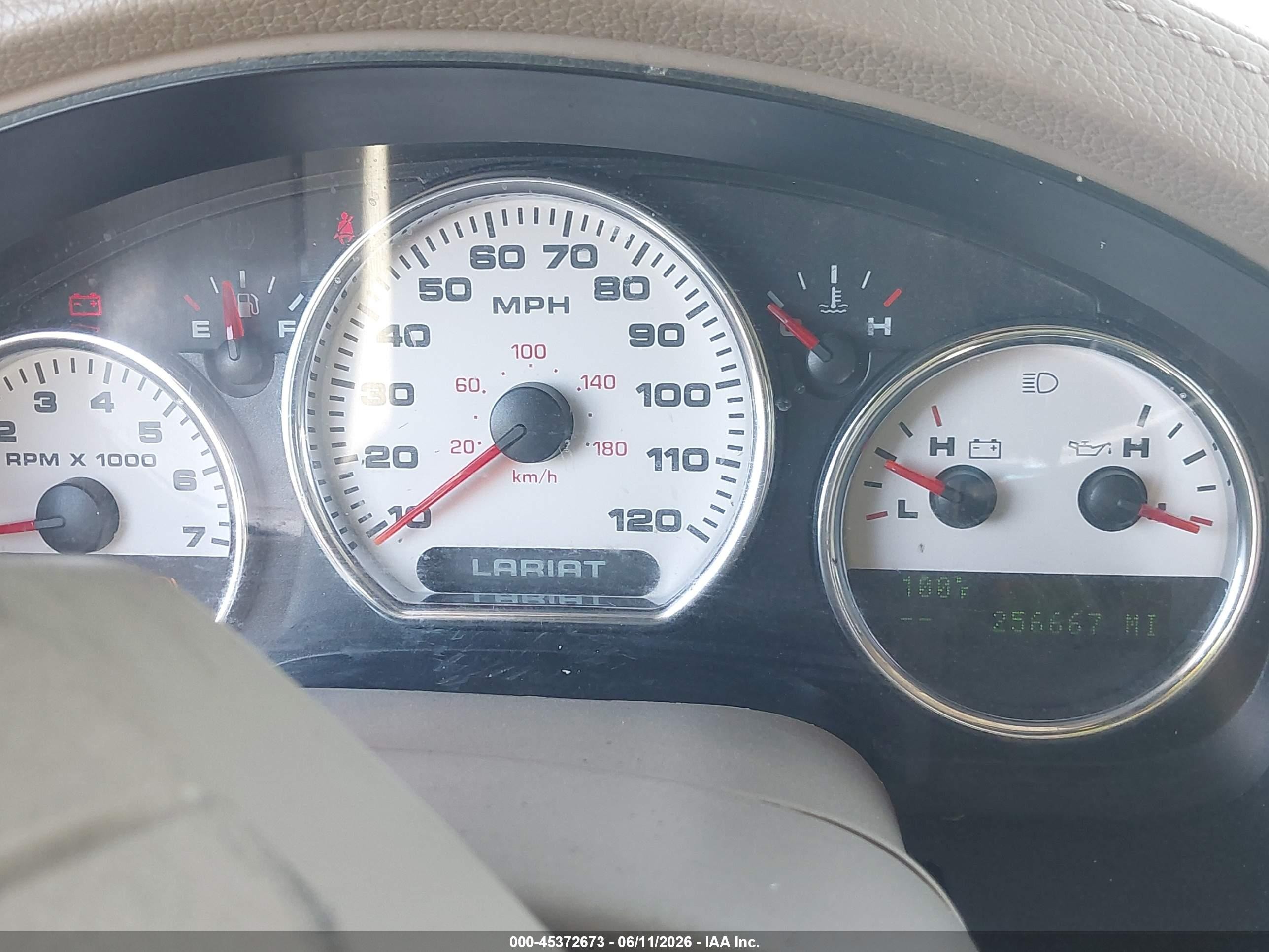 2005 Ford F-150 Lariat/xlt Brown vin: 1FTPW12505KD94719