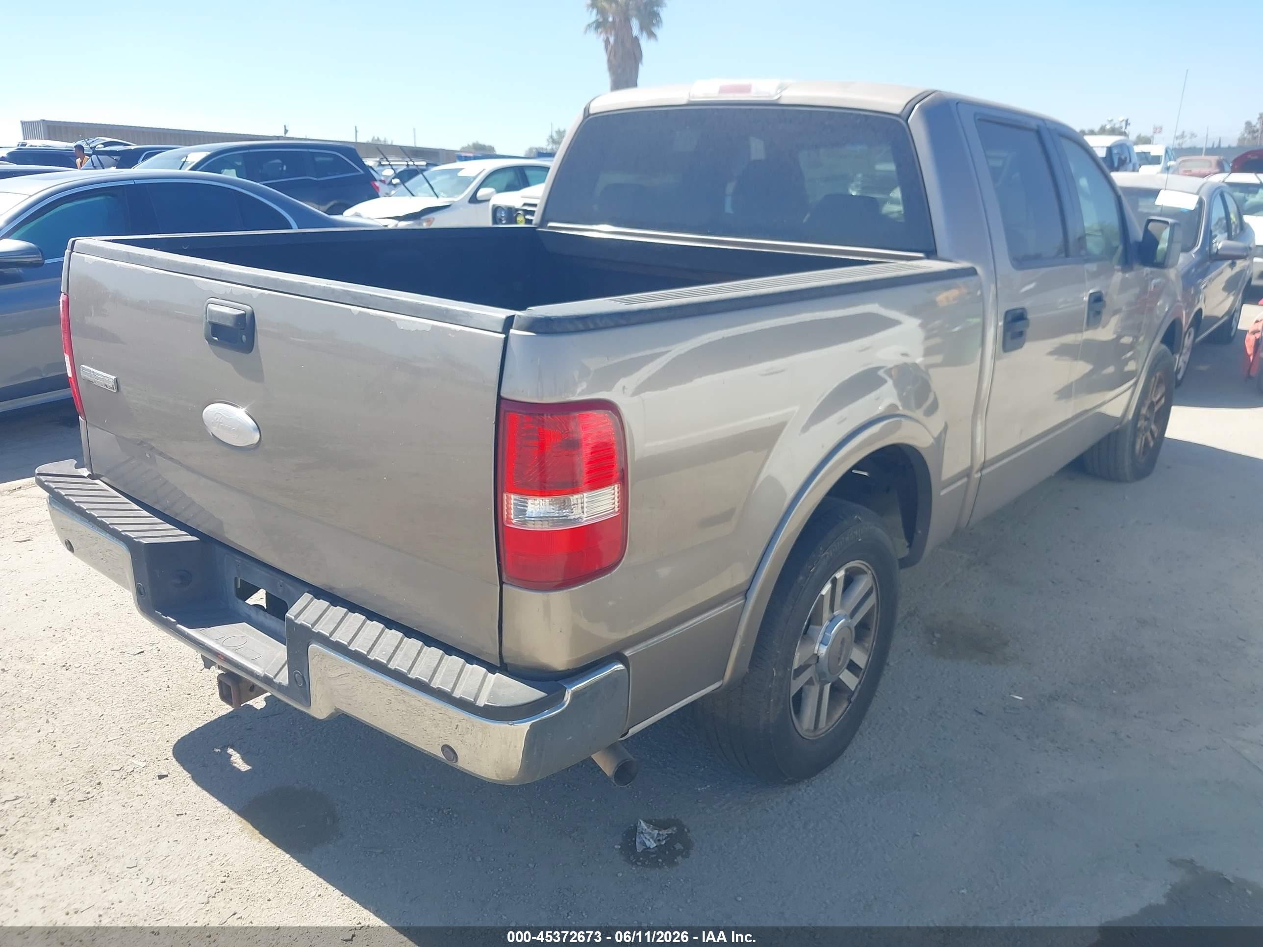2005 Ford F-150 Lariat/xlt Brown vin: 1FTPW12505KD94719