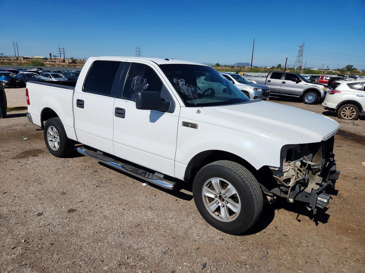 2006 Ford F150 Supercrew White vin: 1FTPW12506KB16260