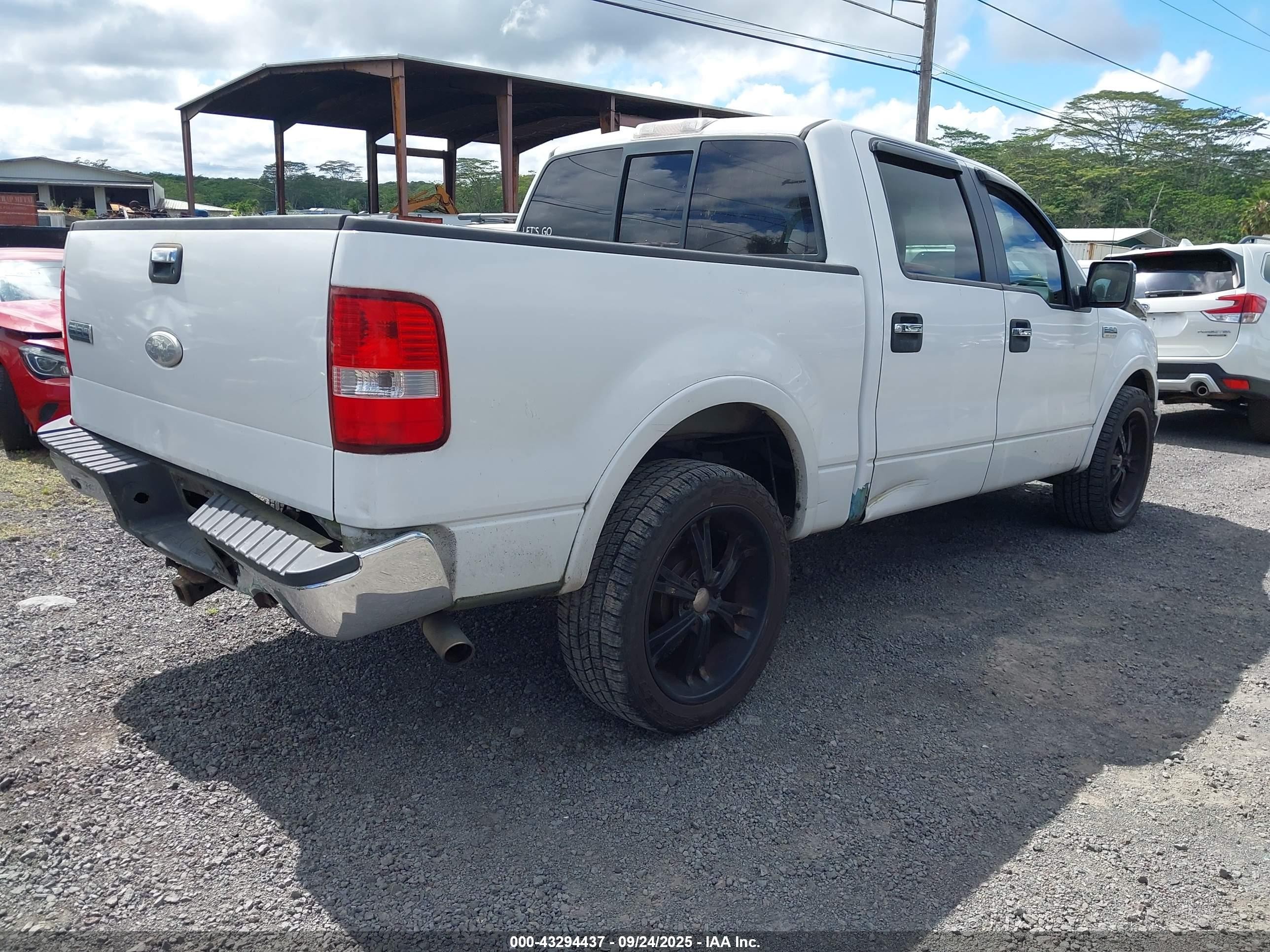 2006 Ford F-150 Lariat/xlt White vin: 1FTPW12506KD77470