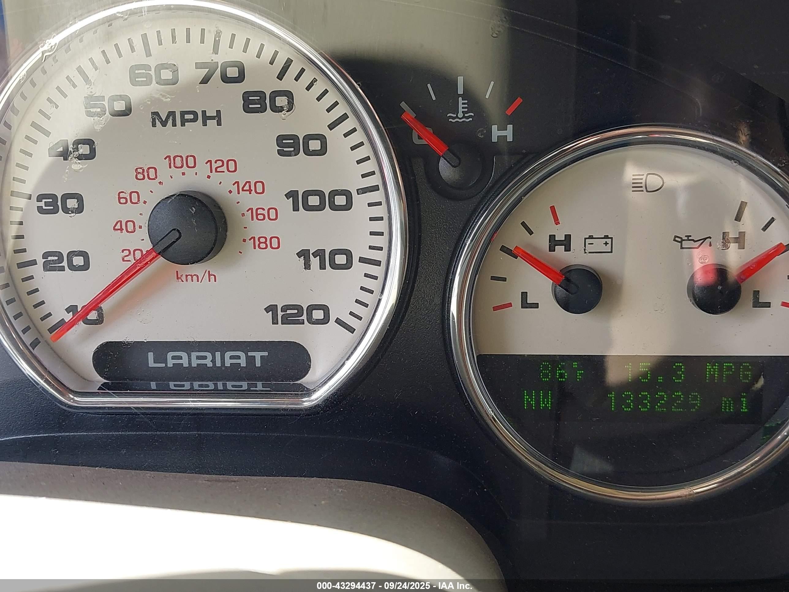 2006 Ford F-150 Lariat/xlt White vin: 1FTPW12506KD77470