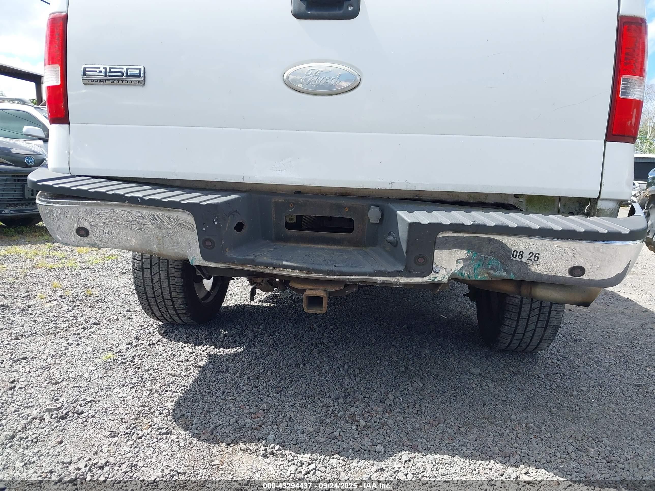 2006 Ford F-150 Lariat/xlt White vin: 1FTPW12506KD77470