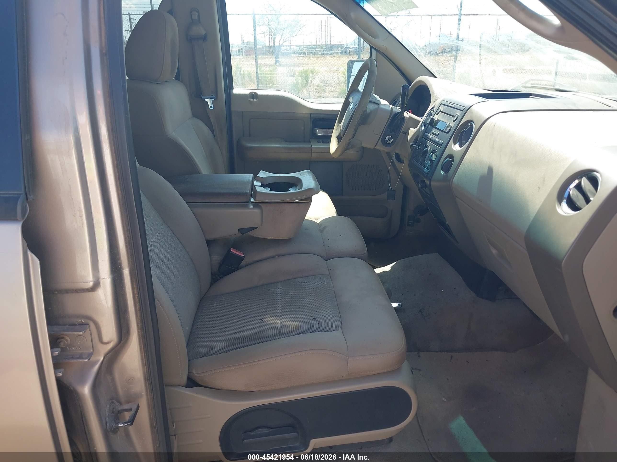 2006 Ford F-150 Lariat/xlt Champagne vin: 1FTPW12506KD87335