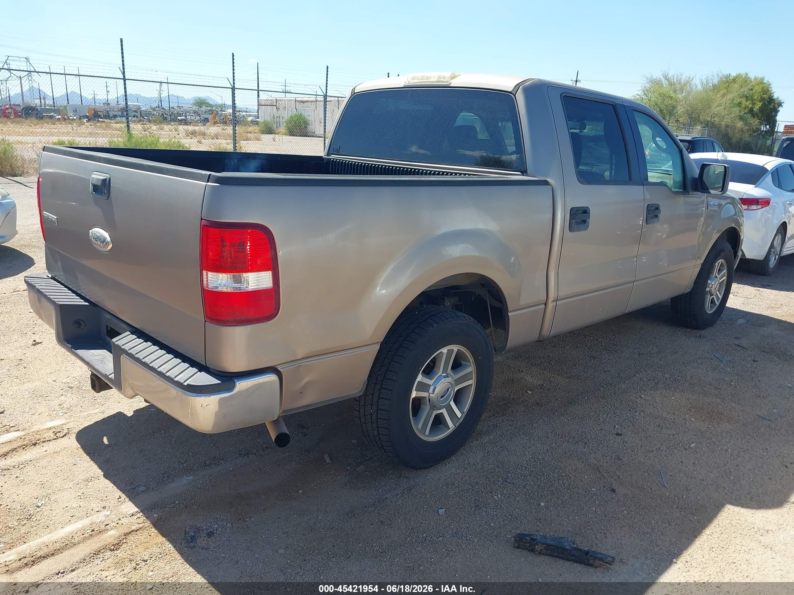 2006 Ford F-150 Lariat/xlt Champagne vin: 1FTPW12506KD87335