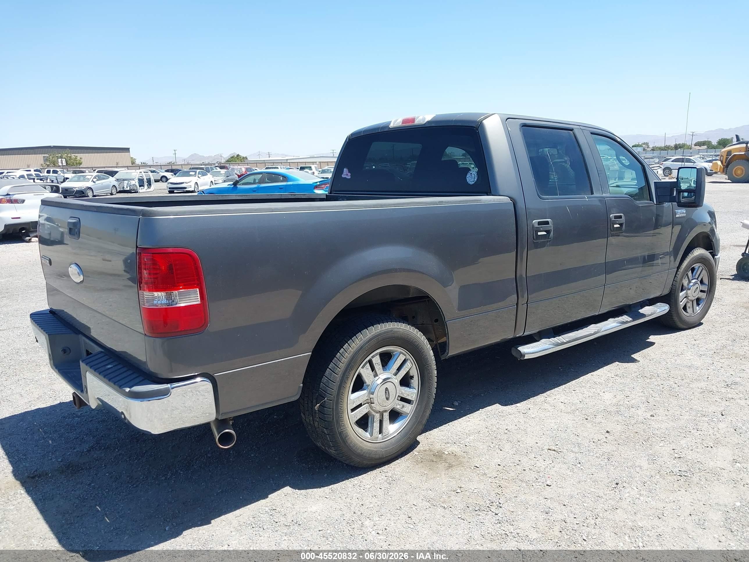 2008 Ford F-150 60th Anniversary/fx2/king Ranch/lariat/limited/xlt Gray vin: 1FTPW12508FA24447