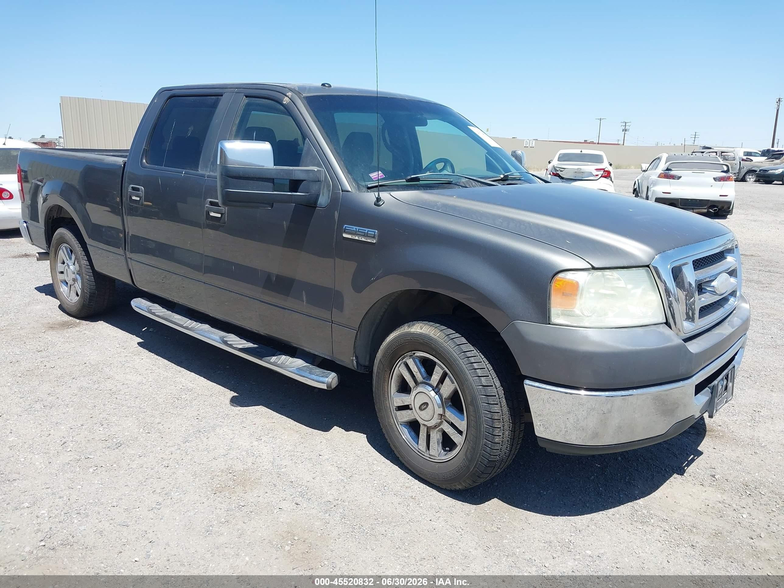 2008 Ford F-150 60th Anniversary/fx2/king Ranch/lariat/limited/xlt Gray vin: 1FTPW12508FA24447