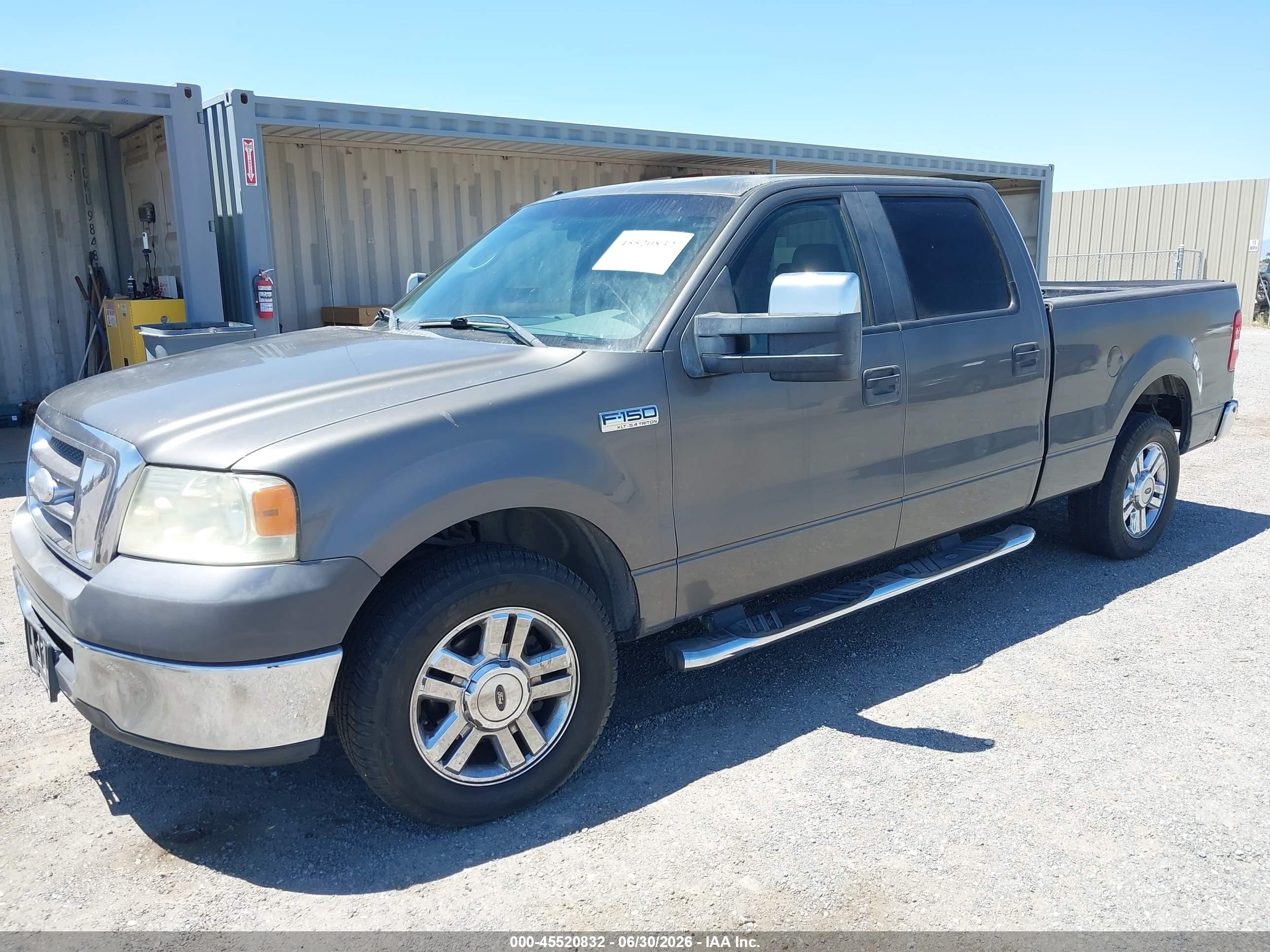2008 Ford F-150 60th Anniversary/fx2/king Ranch/lariat/limited/xlt Gray vin: 1FTPW12508FA24447
