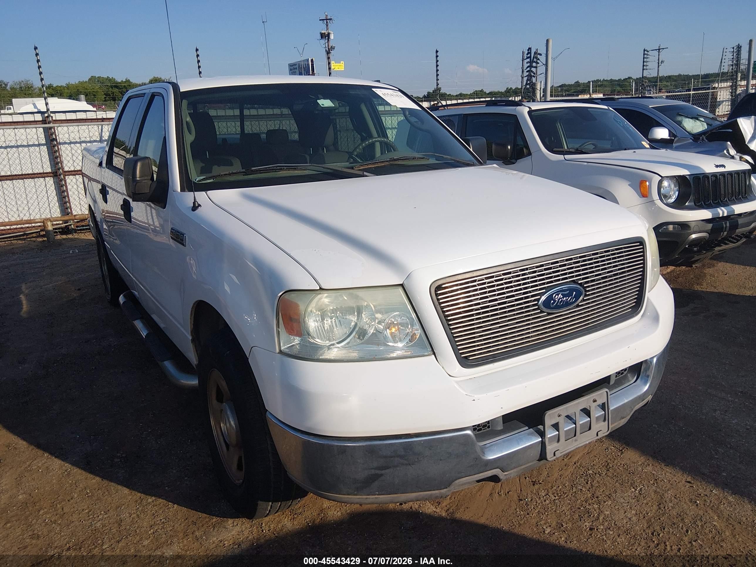 2004 Ford F-150 Lariat/xlt White vin: 1FTPW12514KC49123