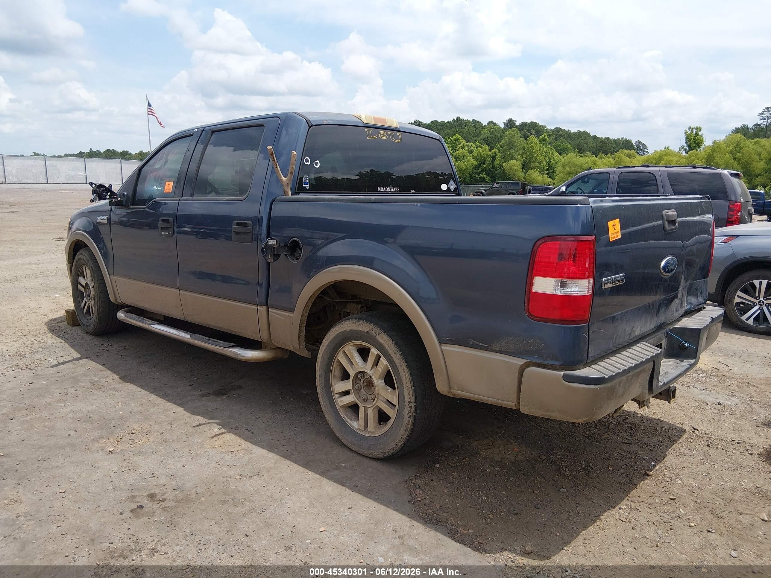 2004 Ford F-150 Lariat/xlt Синий vin: 1FTPW12514KD12382
