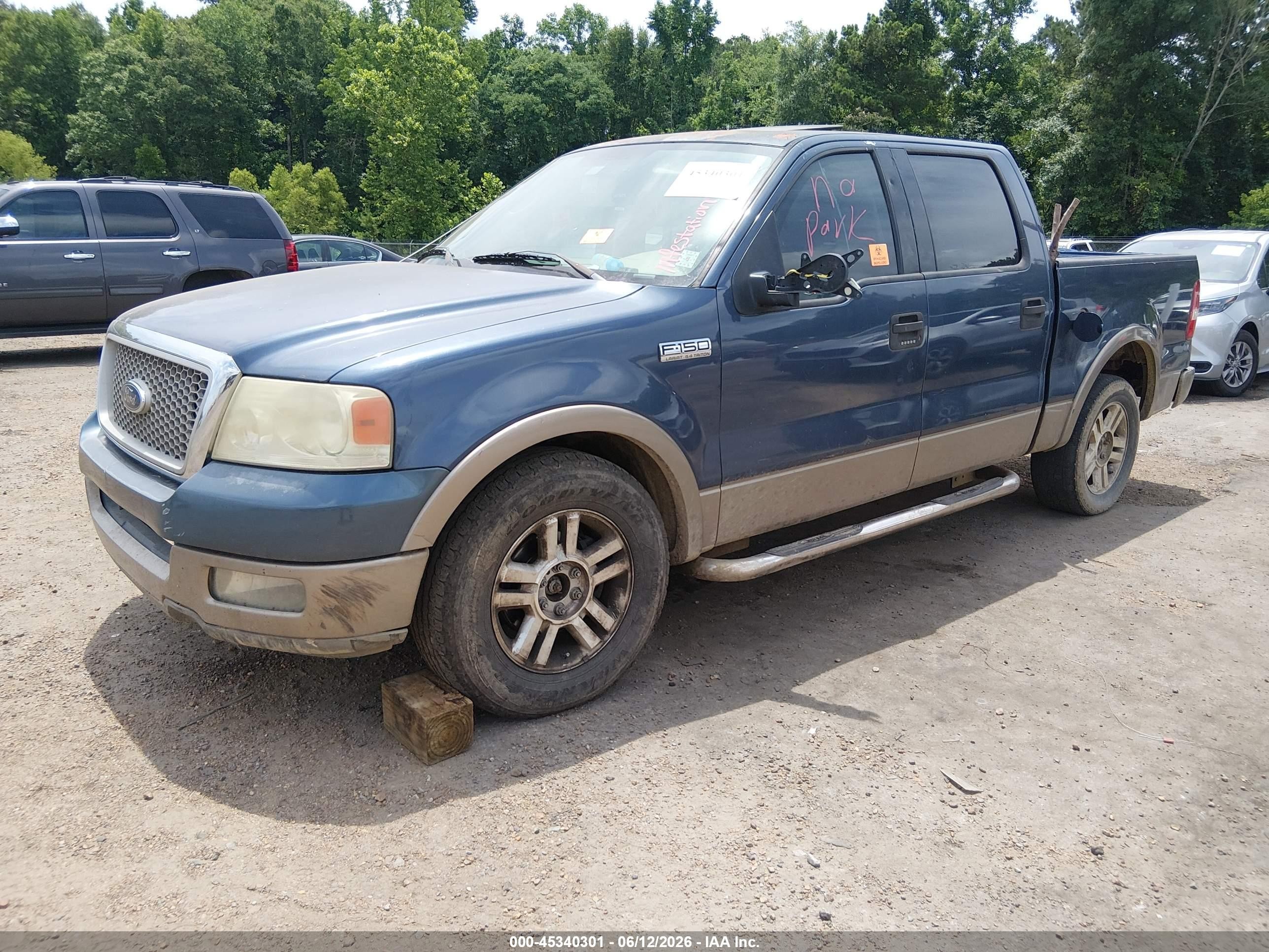 2004 Ford F-150 Lariat/xlt Синий vin: 1FTPW12514KD12382