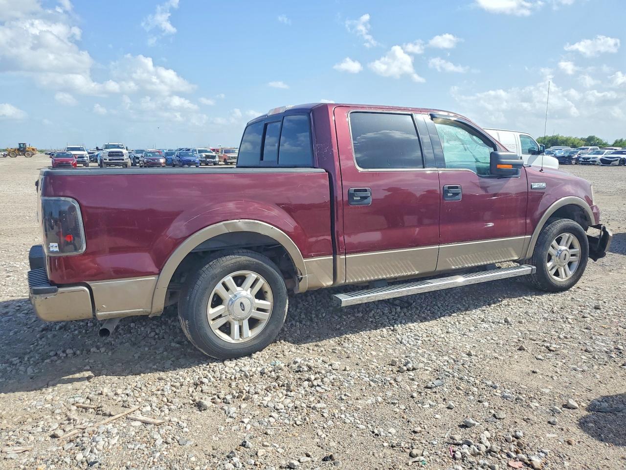 2004 Ford F150 Supercrew Burgundy vin: 1FTPW12514KD25424