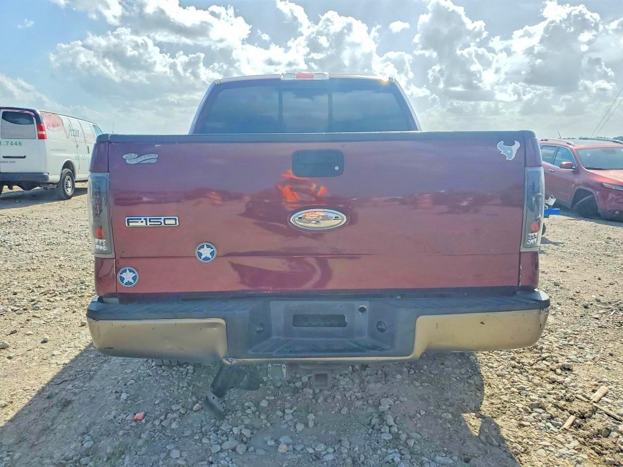2004 Ford F150 Supercrew Burgundy vin: 1FTPW12514KD25424