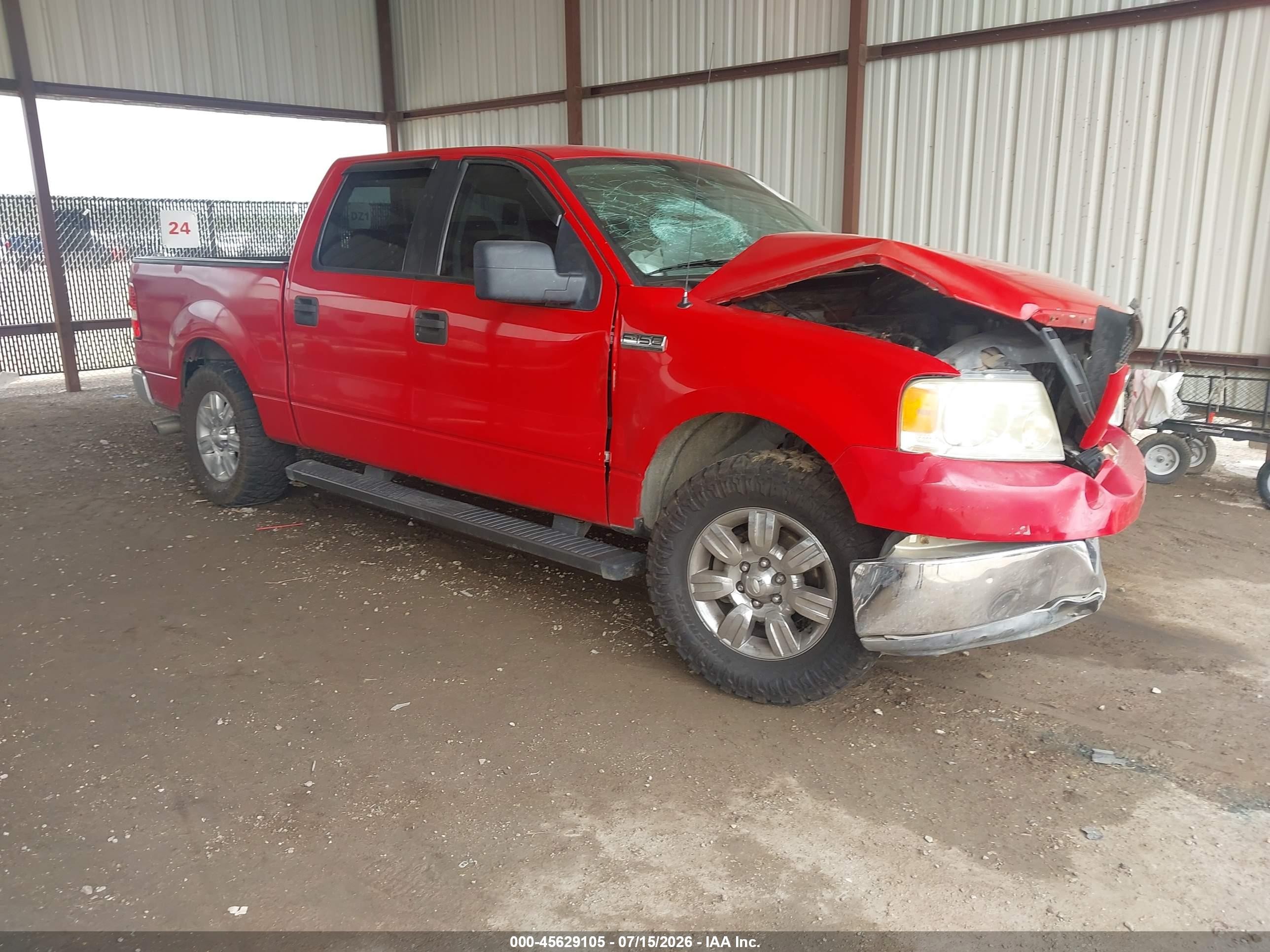 2005 Ford F-150 Lariat/xlt Red vin: 1FTPW12515FA27546
