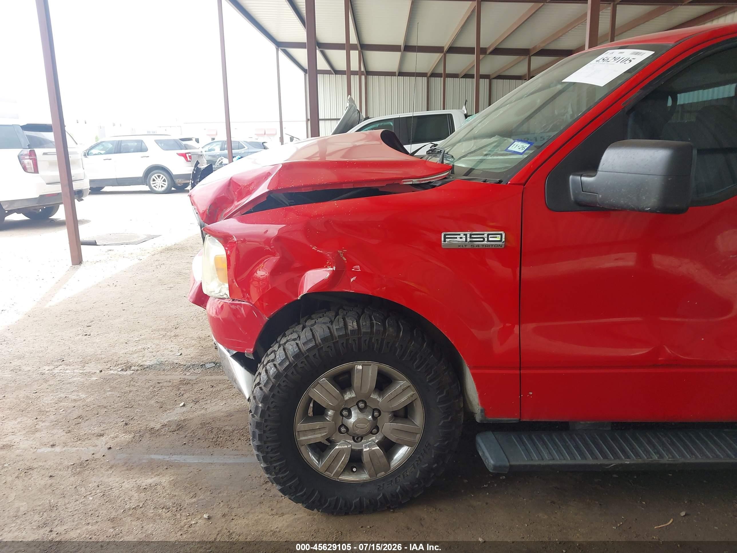 2005 Ford F-150 Lariat/xlt Red vin: 1FTPW12515FA27546
