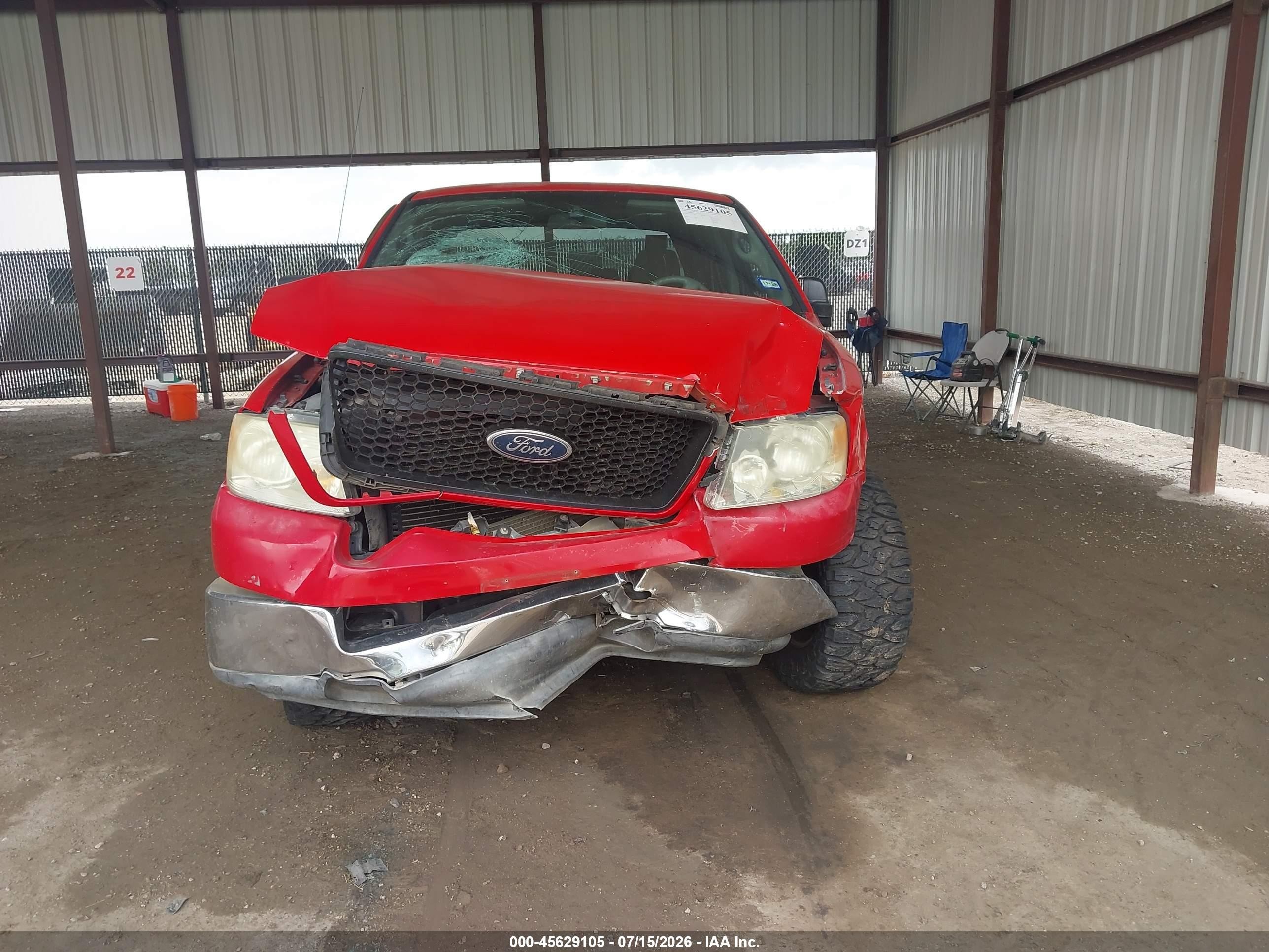 2005 Ford F-150 Lariat/xlt Red vin: 1FTPW12515FA27546
