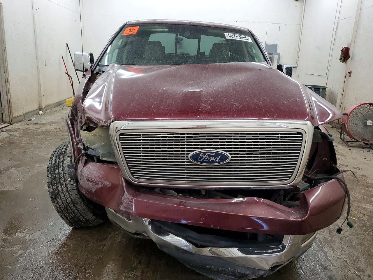 2005 Ford F150 Supercrew Burgundy vin: 1FTPW12515FA30270