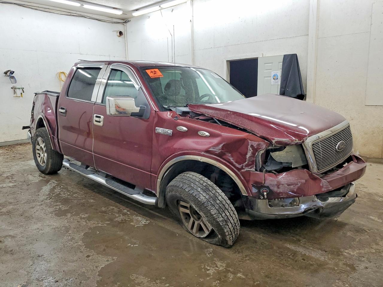 2005 Ford F150 Supercrew Burgundy vin: 1FTPW12515FA30270