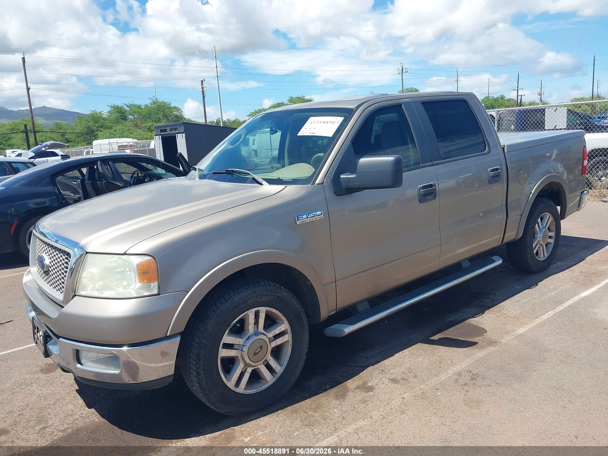 2005 Ford F-150 Lariat/xlt Gray vin: 1FTPW12515FA55055